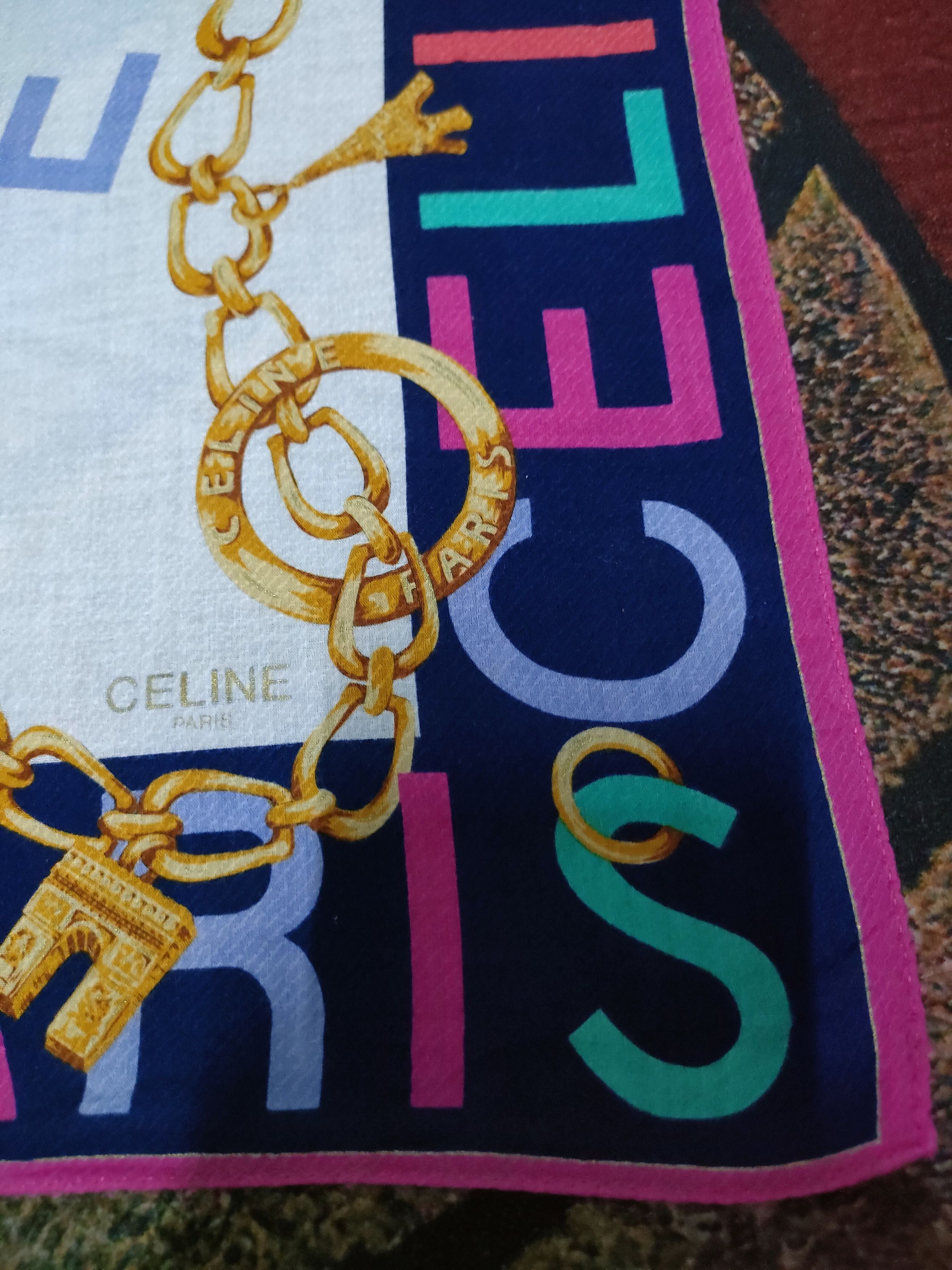 Celine Celine Chain Design Skarf Size ONE SIZE - 5 Thumbnail