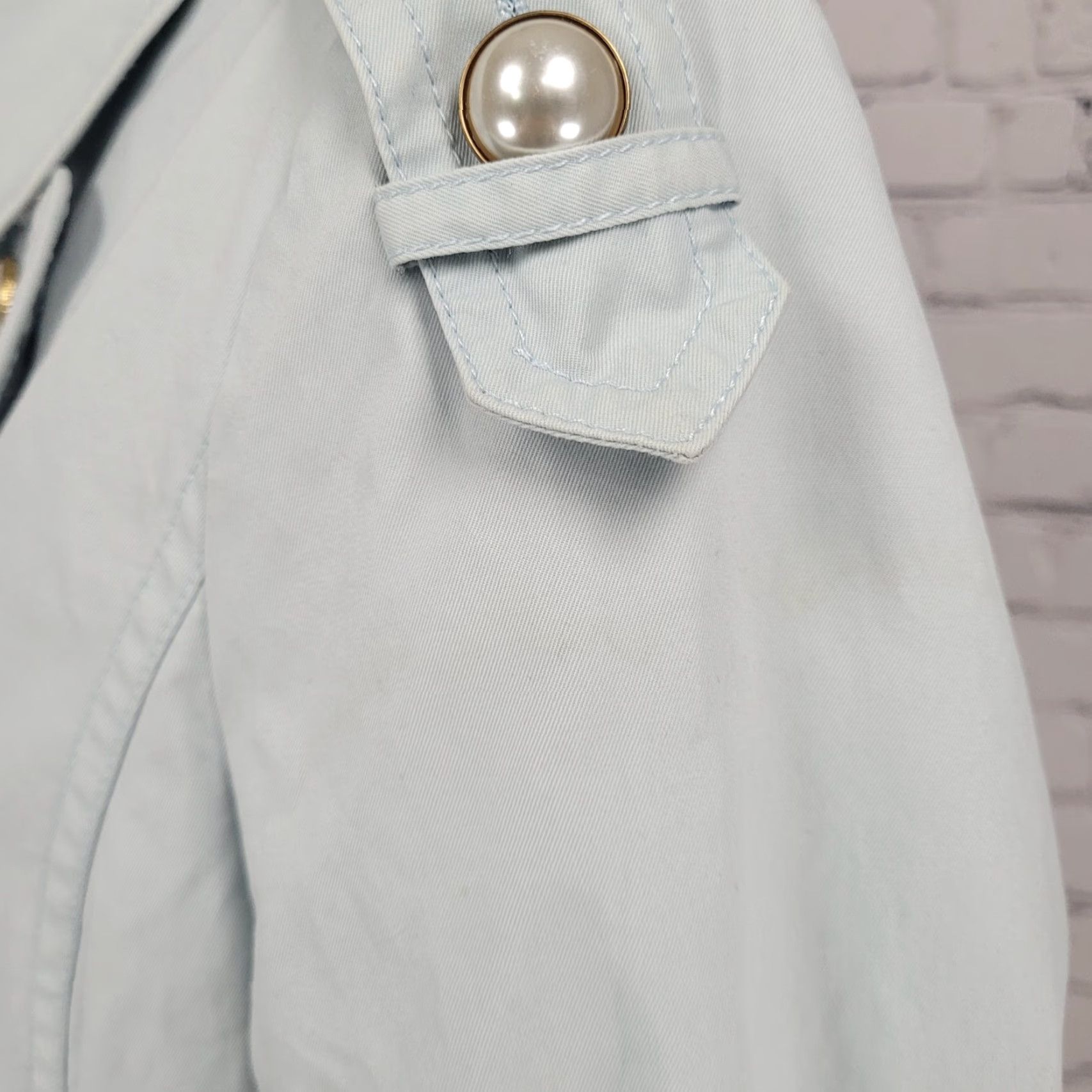 Doublet Teenie Weenie Blue Double Breasted Pearl Buttons Belted Coat US M 165/88A Size M / US 6-8 / IT 42-44 - 7 Thumbnail