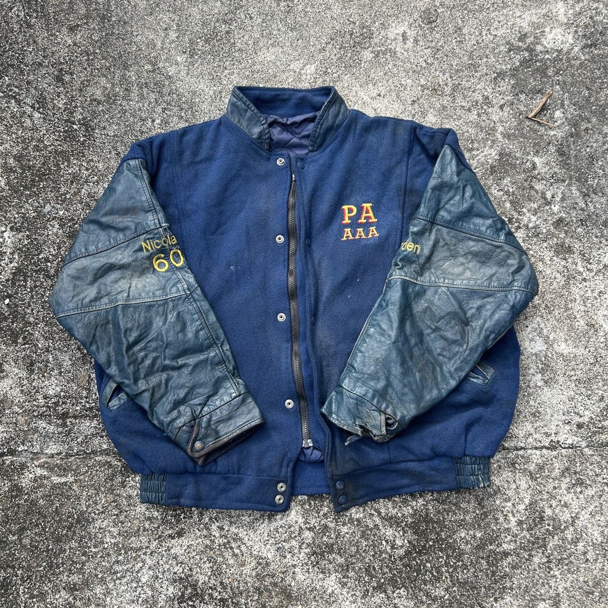 Vintage Bomber jacket PA AAA PENINSULE ACADIENNE