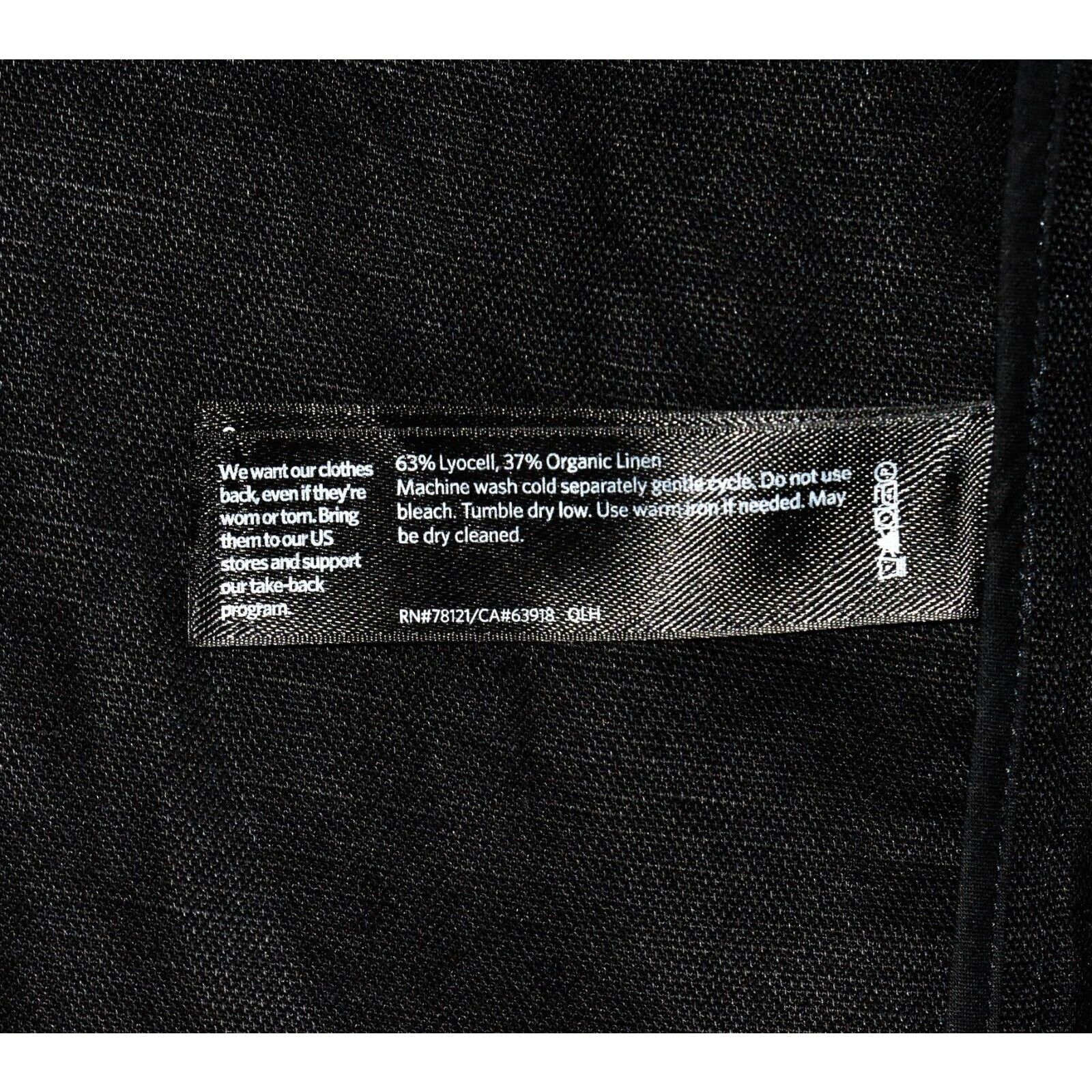 Eileen Fisher NEW EILEEN FISHER Black Organic Linen Open Front Jacket Sz M Size M / US 6-8 / IT 42-44 - 5 Thumbnail