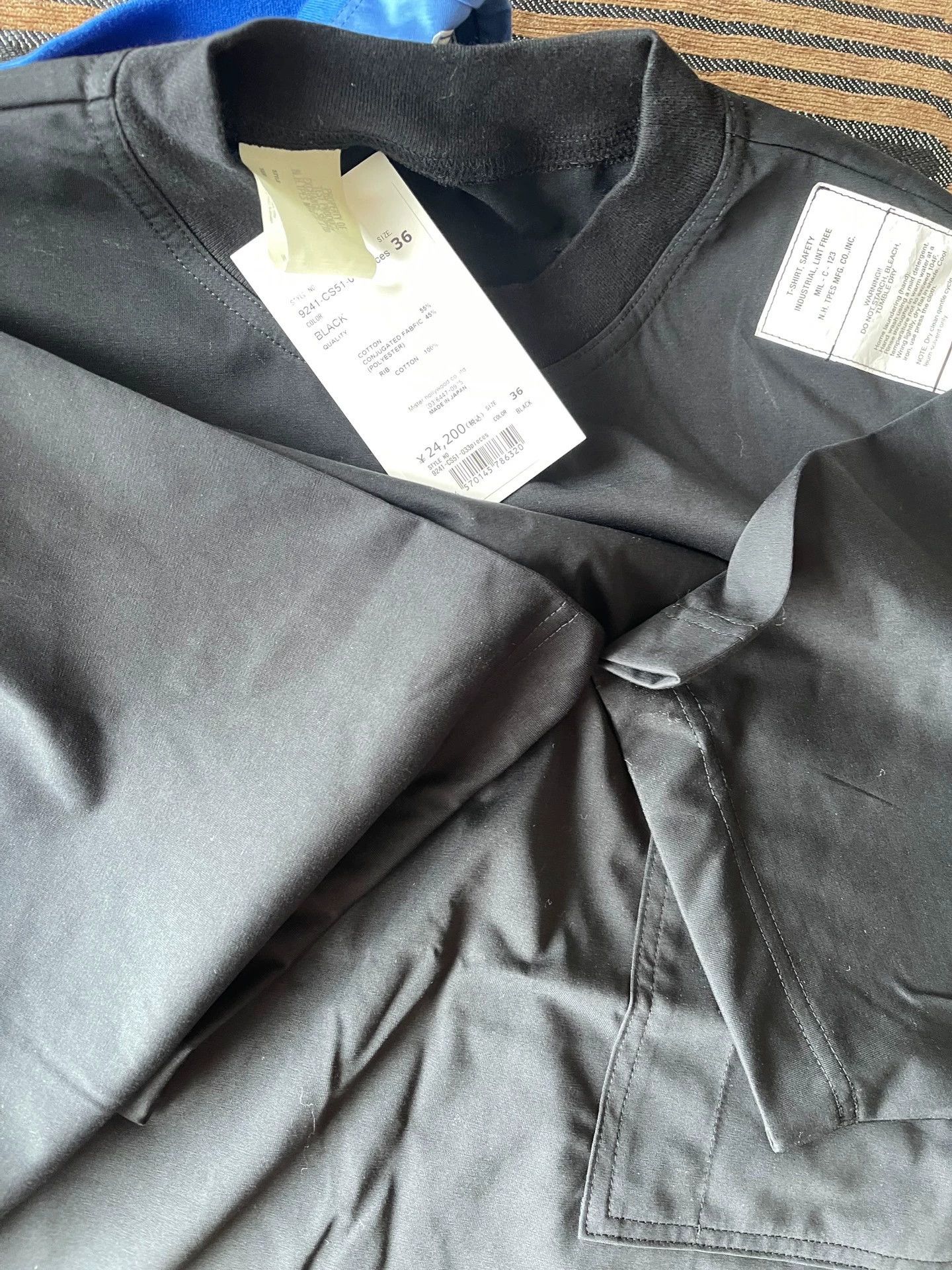 N.Hoolywood N.HOOLYWOOD TEST T-SHIRT Military Patch Crew SS24 Blue 38 Size US M / EU 48-50 / 2 - 8 Thumbnail