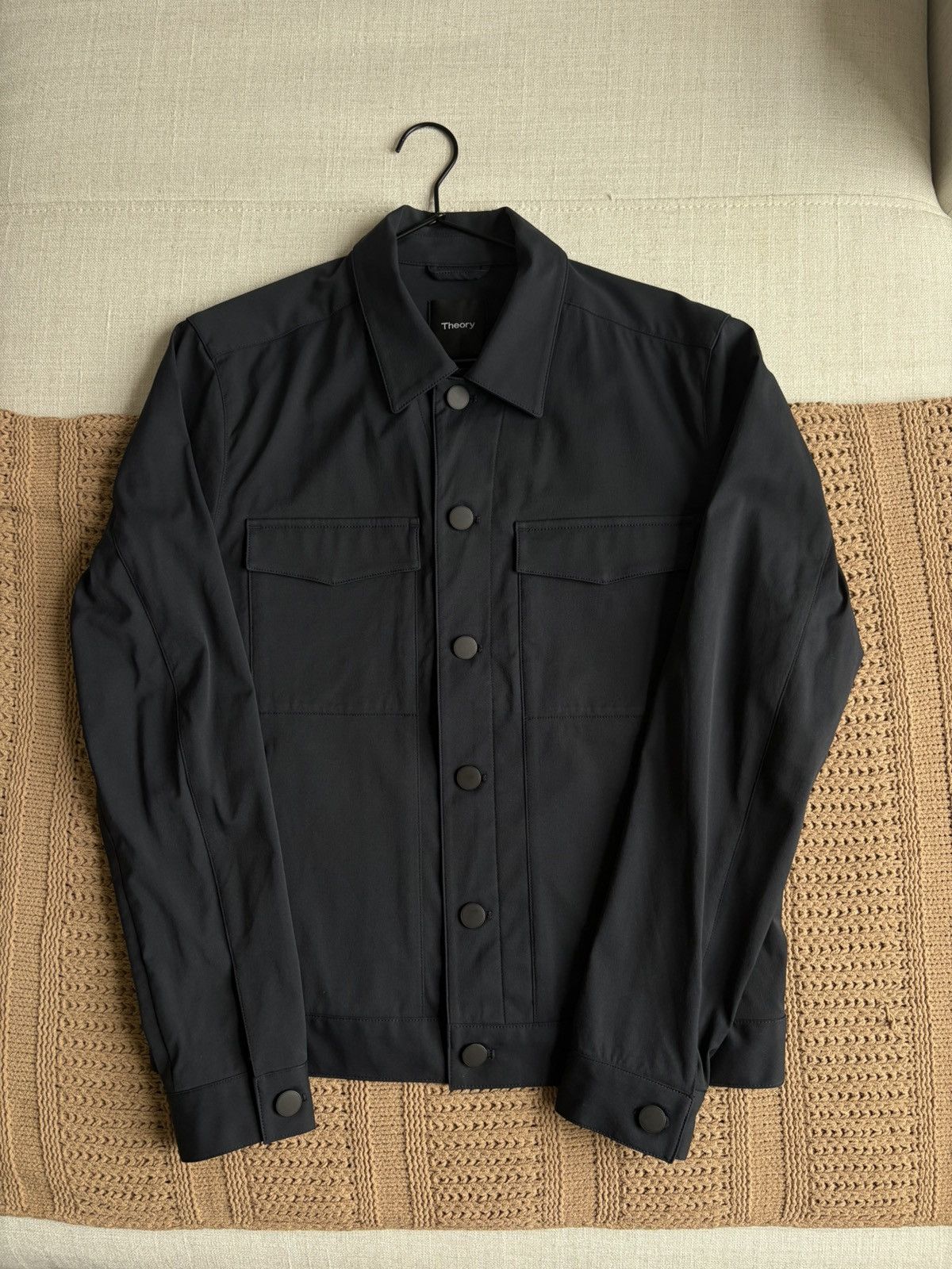 Theory Theory Nylon Trucker Jacket Size US M / EU 48-50 / 2 - 1 Thumbnail
