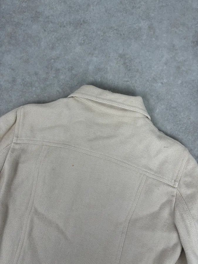 Moschino 2000s Moschino Beige Cropped Patchwork Bondage Jacket Size US S / EU 44-46 / 1 - 6 Thumbnail