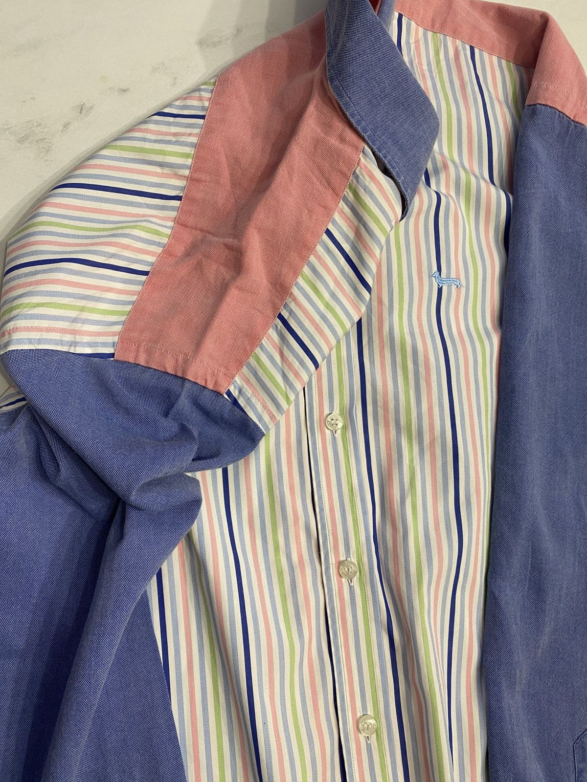 Harmont & Blaine Harmont & Blain striped shirt patchwork crazy XL mulitcolors Size US XL / EU 56 / 4 - 7 Thumbnail