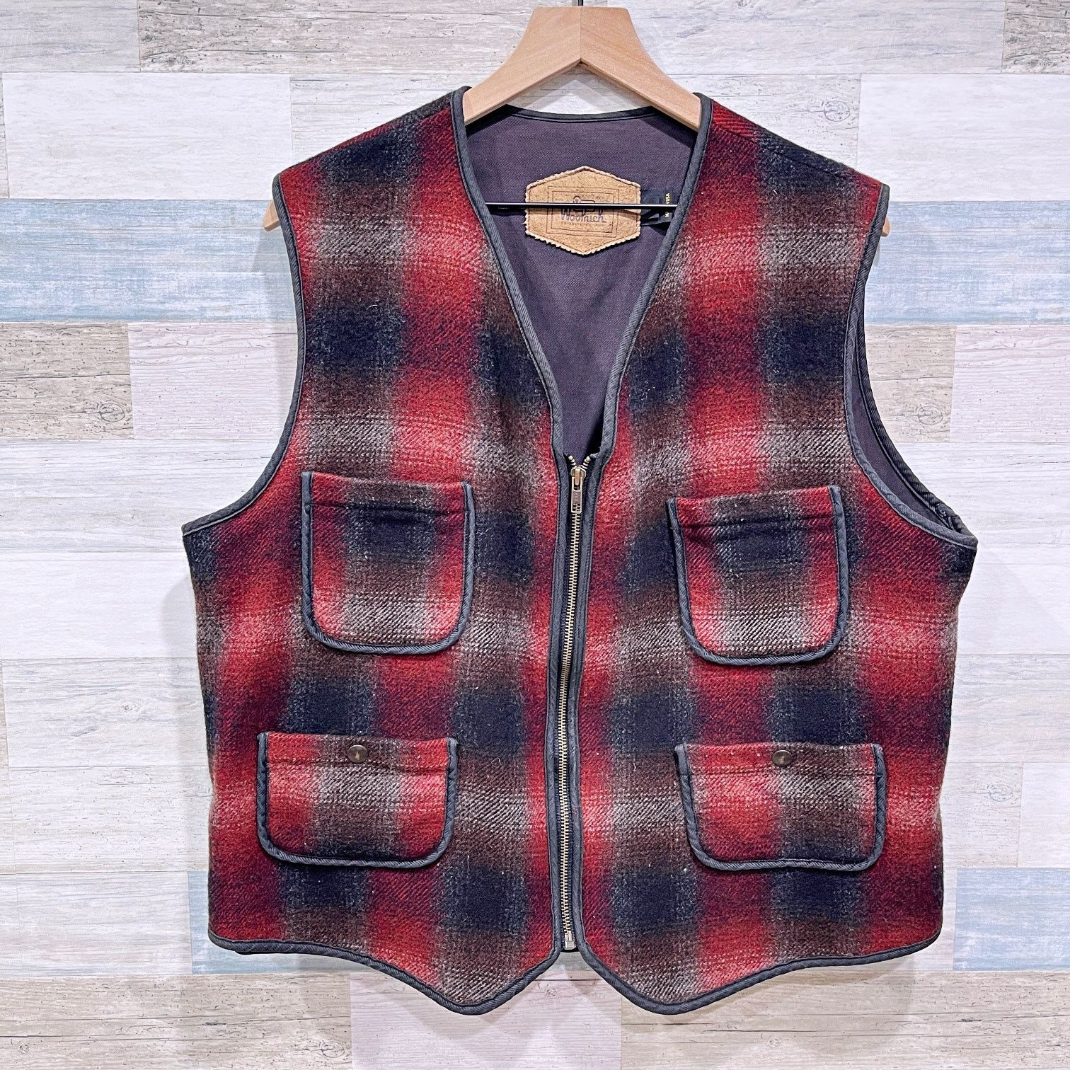 トップス special! 50s Woolrich Wool Vest Vintage Woolrich Wool Vest SZ XL – The Barn Owl Vintage Goods