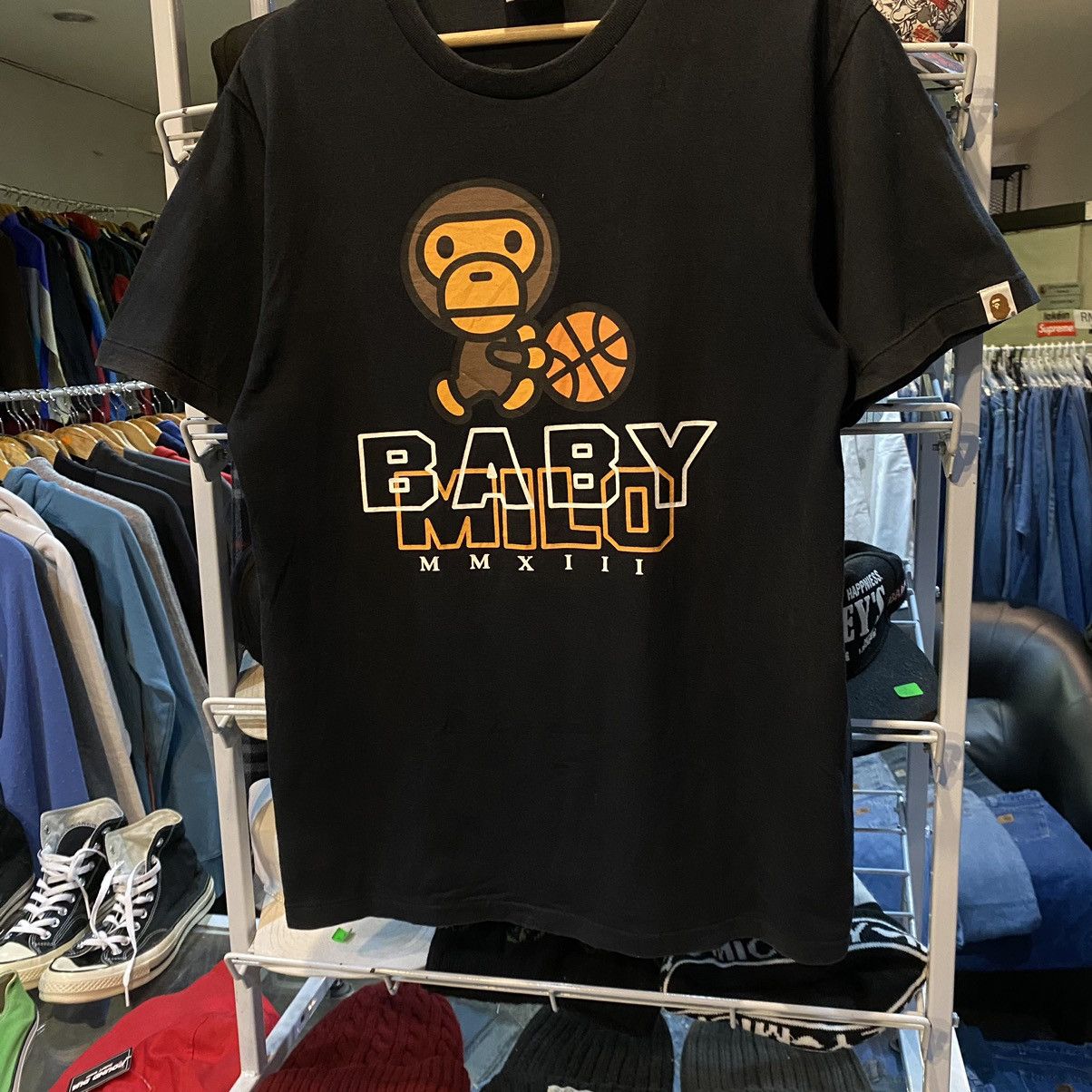 Bape Bape OG Baby Milo Basketball Tee Size US M / EU 48-50 / 2 - 4 Thumbnail