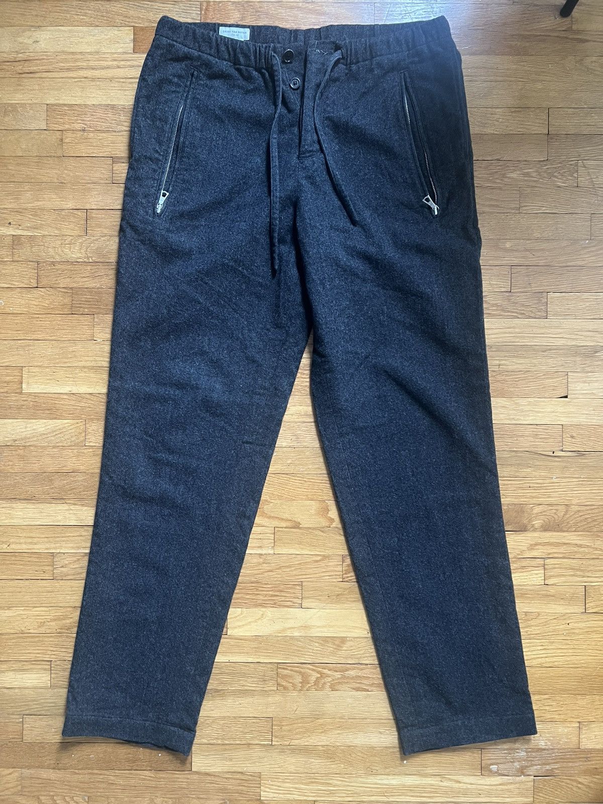 Dries Van Noten Wool Easy Pants RiRi Zippers Size US 32 / EU 48 - 1 Thumbnail