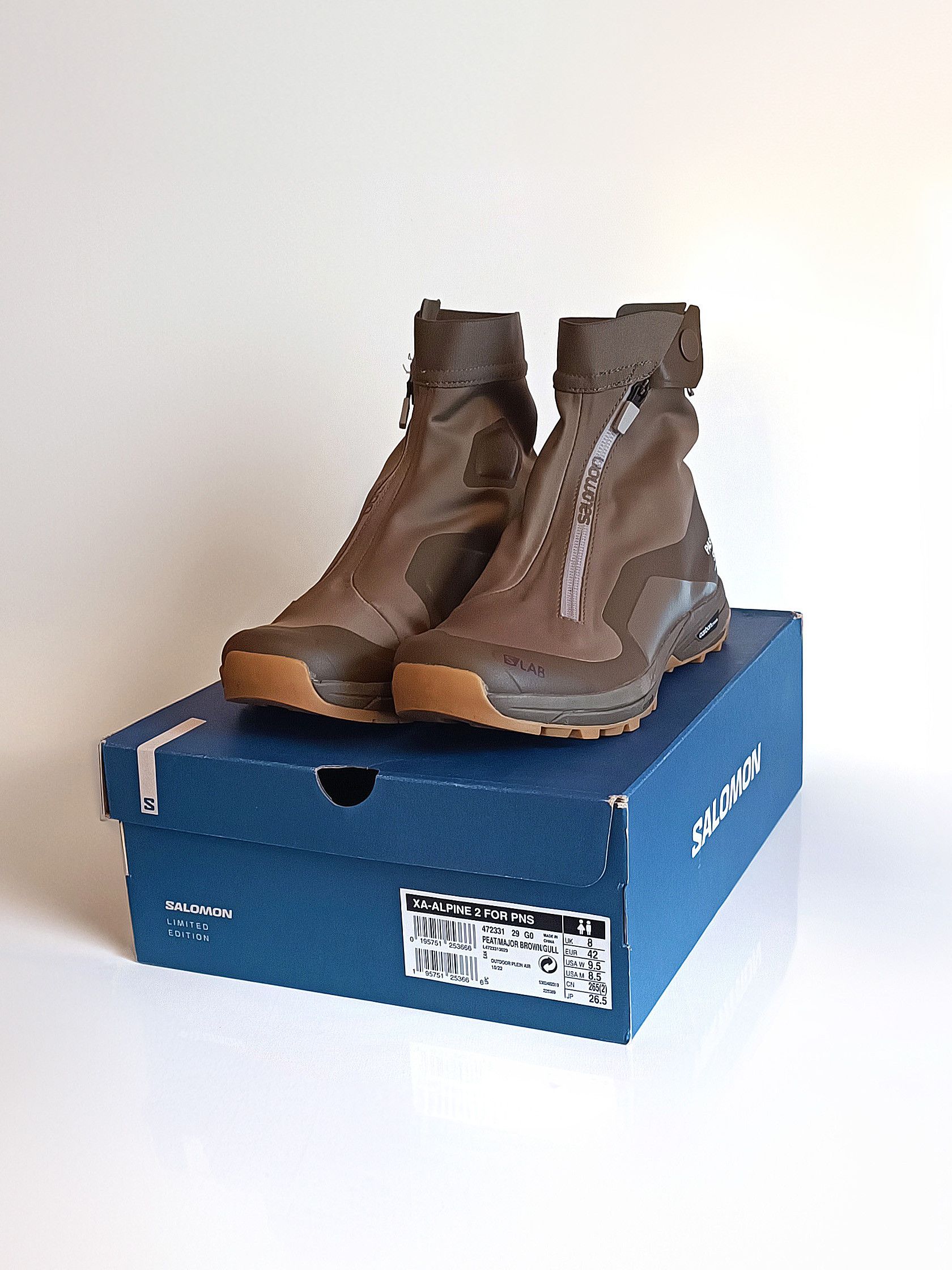 サロモン PAS NORMAL STUDIOS XA-ALPINE 28.5cm Pas Normal Studios Brown Salomon Edition XA-Alpine 2 Sneakers Pas