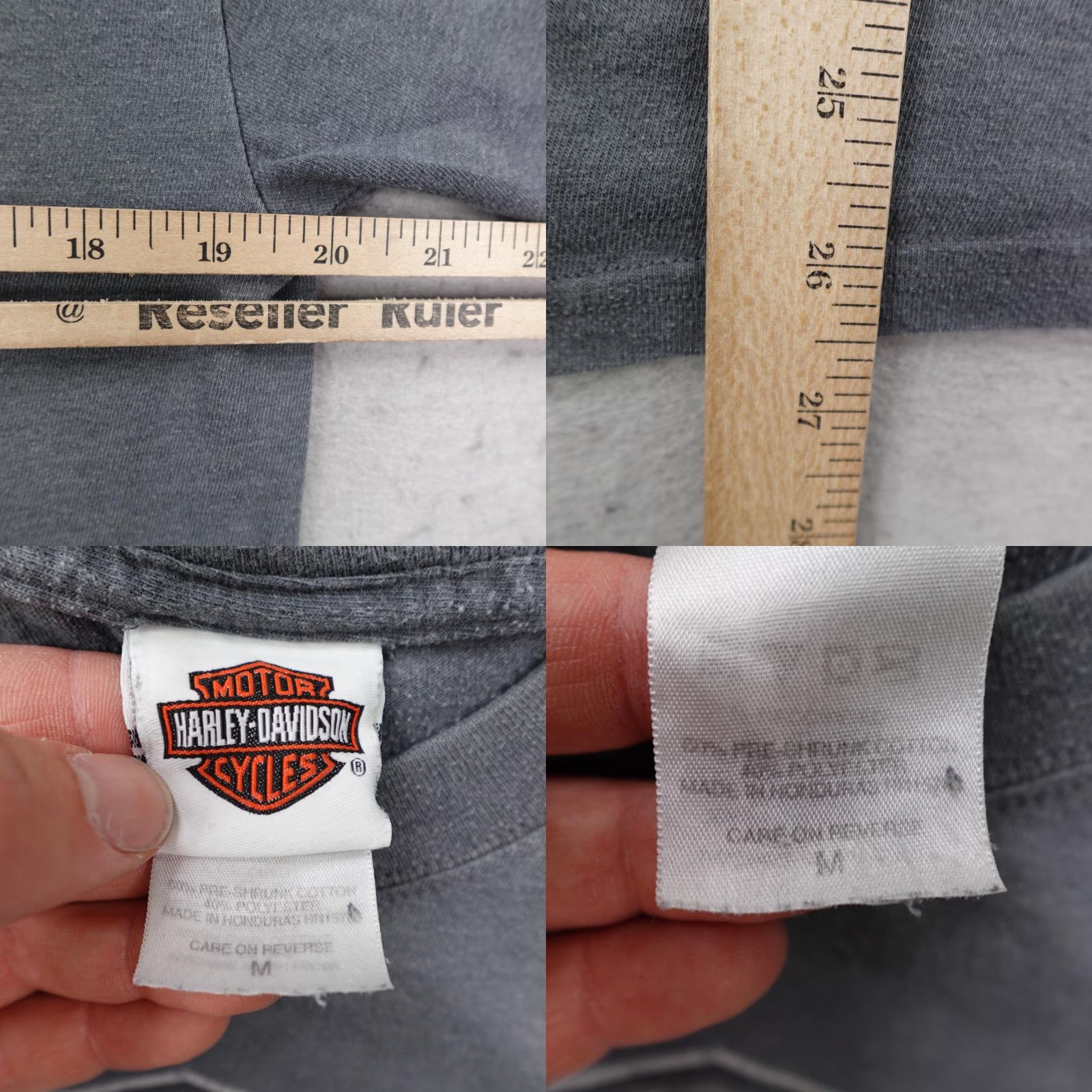 Harley Davidson Harley-Davidson Shirt Mens Medium Gray T-Shirt Biker Motorcycles Georgia Macon Cleveland? Size US M / EU 48-50 / 2 - 8 Thumbnail