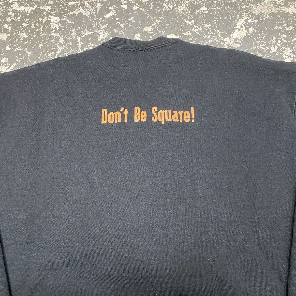 Fruit Of The Loom × Vintage Vintage Eks Kyoobd X-Cubed Don’t Be Square Art Hoodie Crewne Size US XL / EU 56 / 4 - 12 Thumbnail