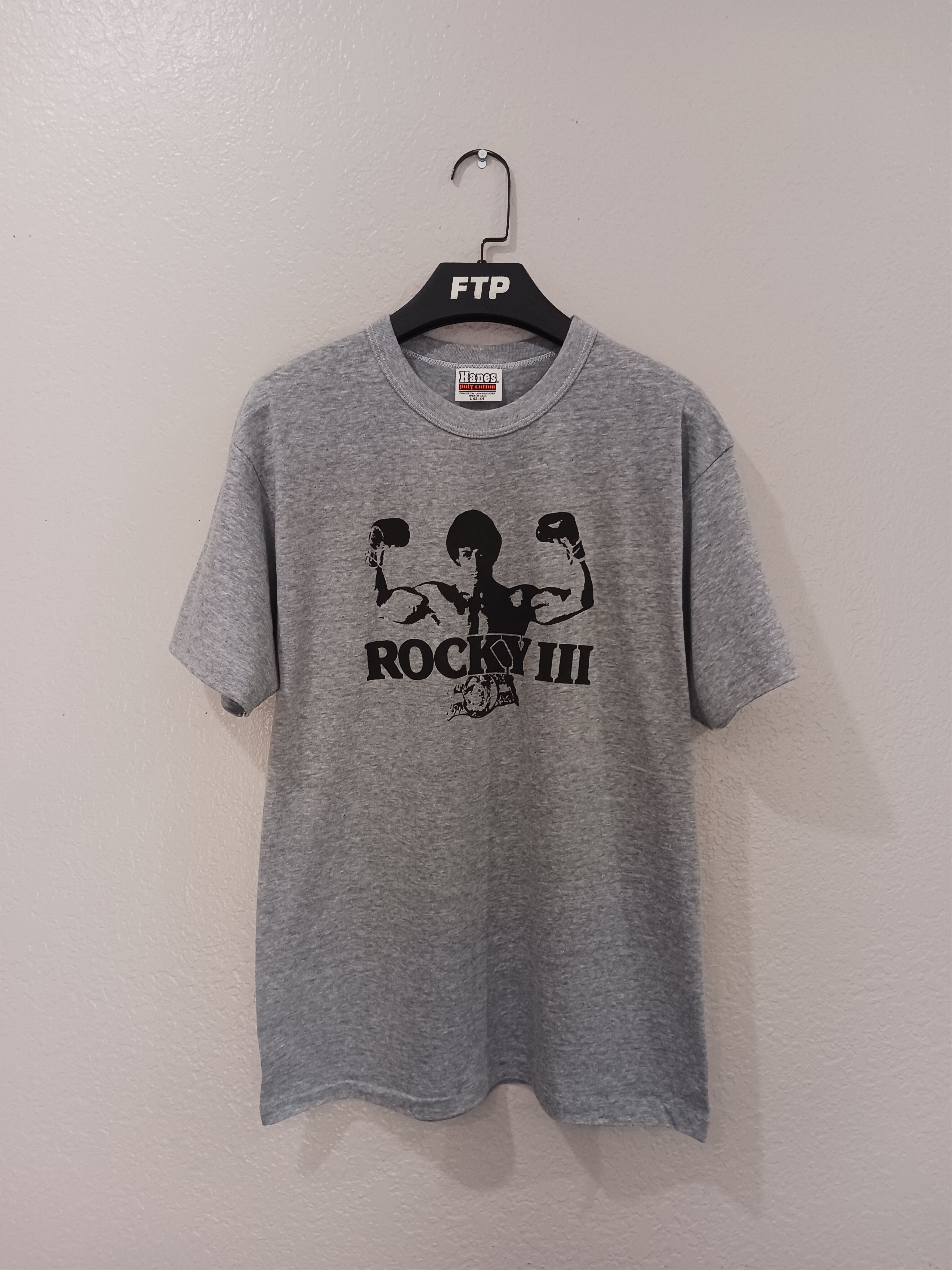Rocky 3 Vintage 1980s Hanes Poly Cotton Movie Promo T-Shirt