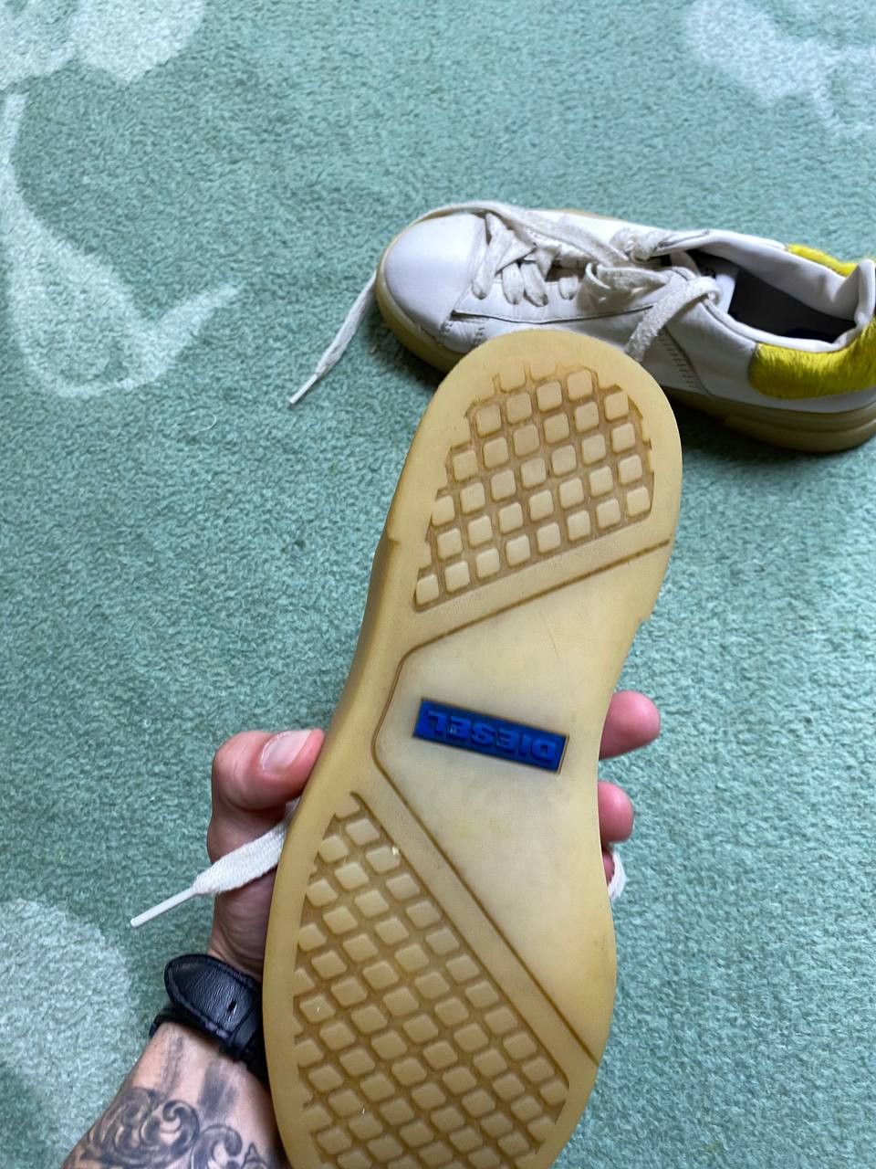 Diesel Low-Top Sneakers white Diesel Vintage logo Streetwear Y2K Size US 7 / EU 40 - 8 Thumbnail