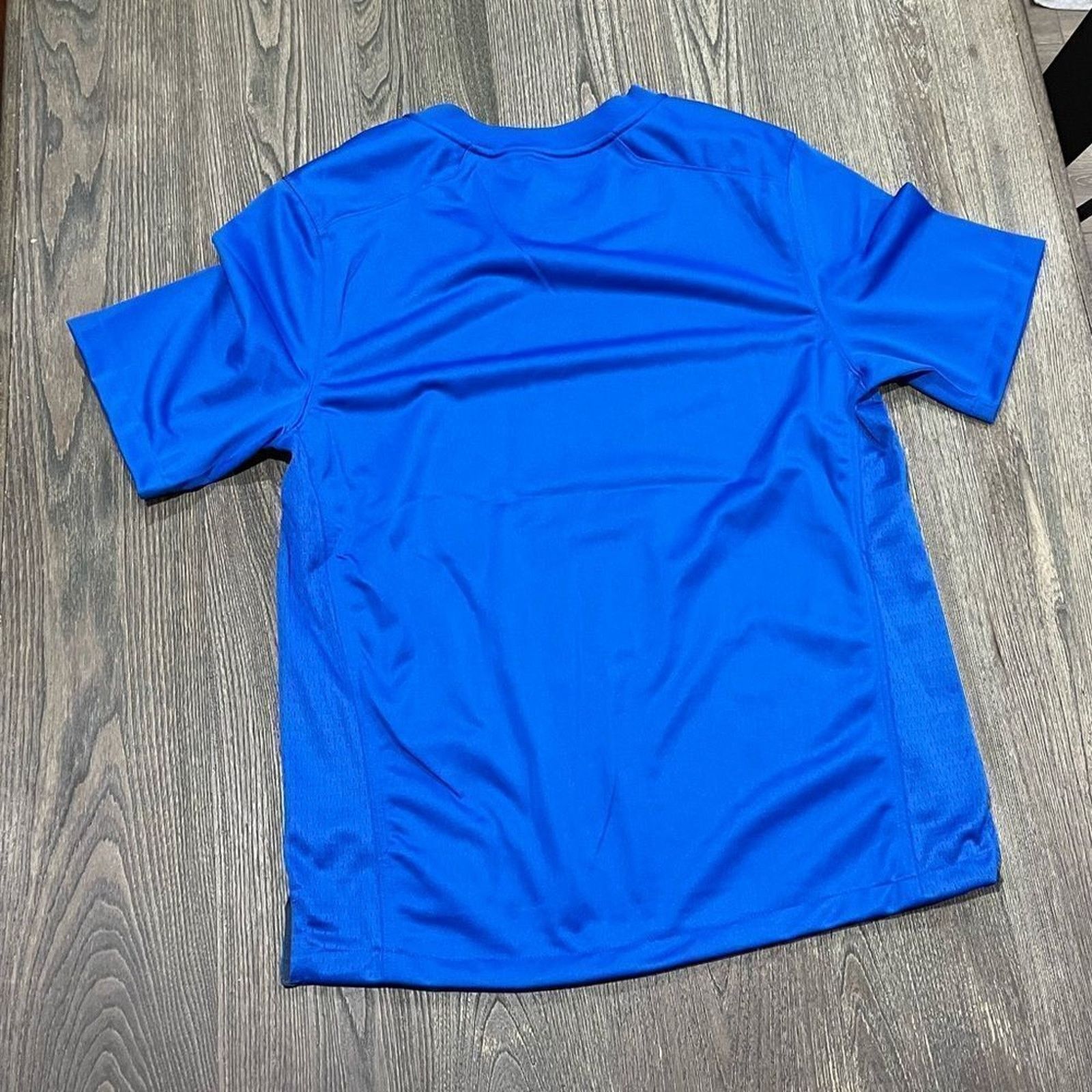 Nike NWOT Nike Team Jersey Short Sleeve V-Neck Blue Large Size US L / EU 52-54 / 3 - 5 Thumbnail