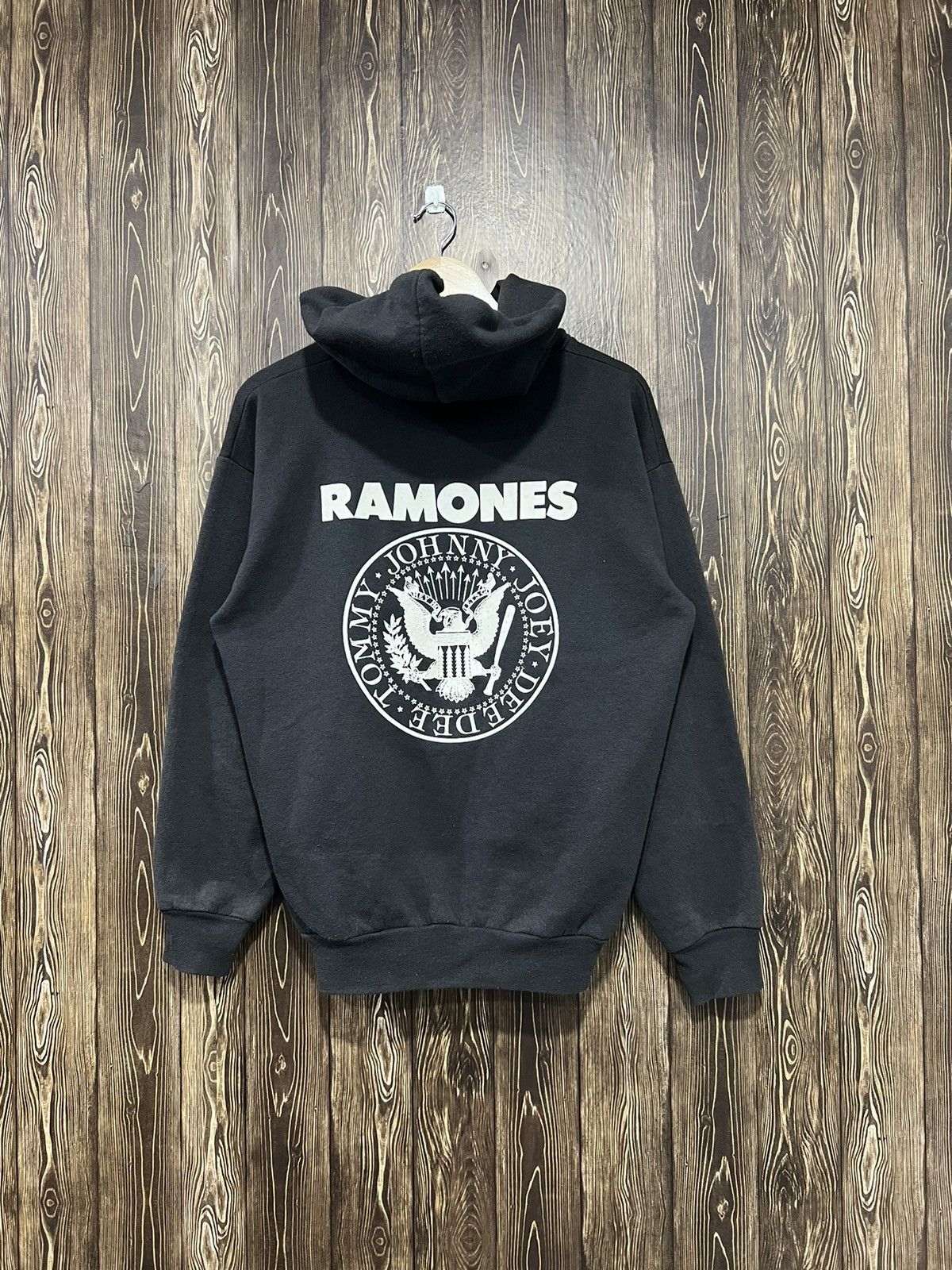 Band Tees × Vintage Vintage 90s Ramones Band Hoodies Size US M / EU 48-50 / 2 - 1 Thumbnail