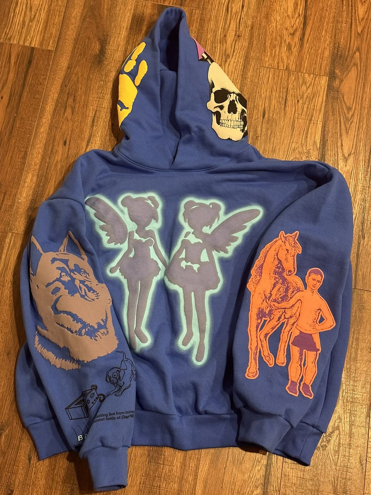 image of Drake Fatd Blue Hoodie Size XL Big As The What Tour Merch, Men's