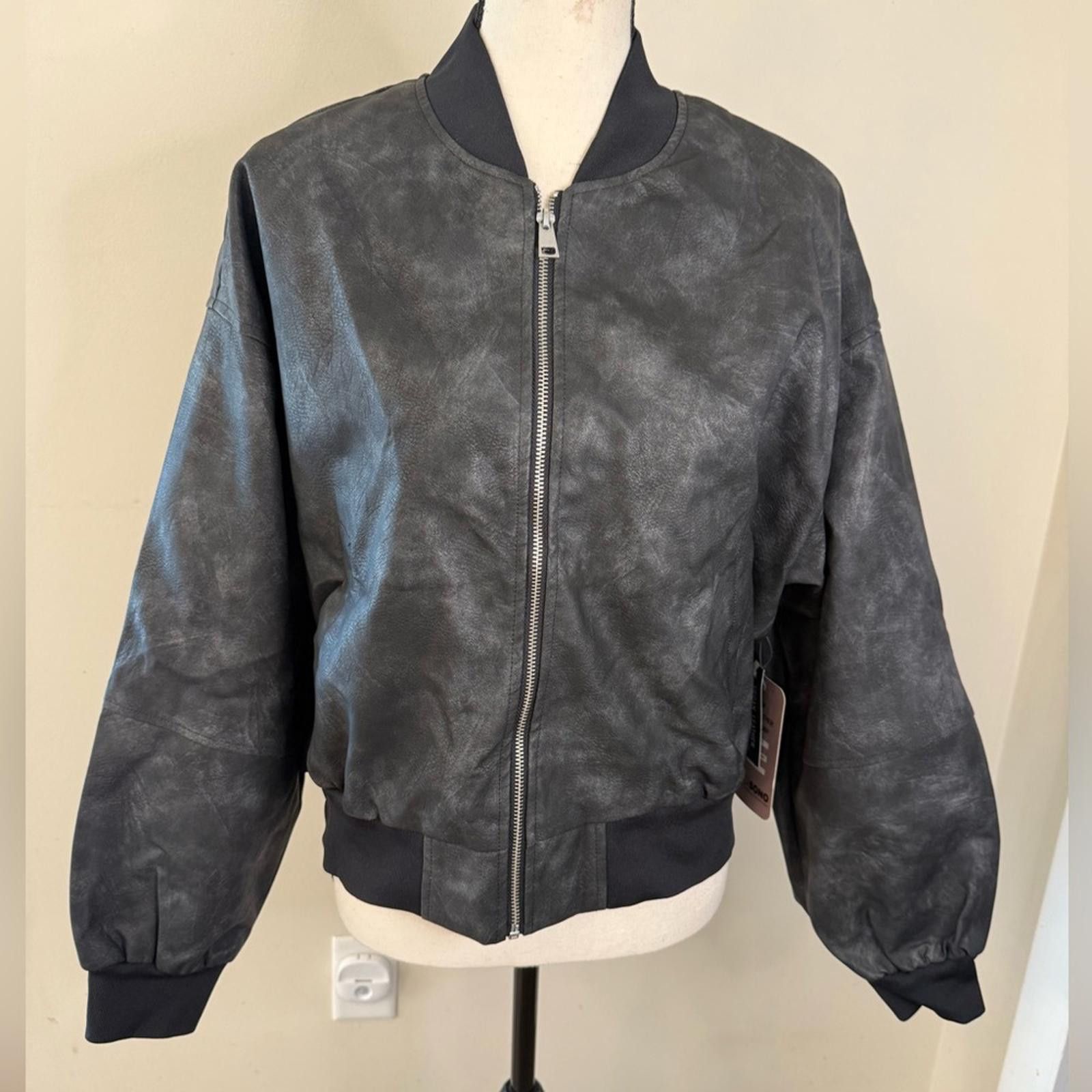 Other CiSoni Premium Faux Leather black jacket vegan leather Med Size M / US 6-8 / IT 42-44 - 3 Thumbnail