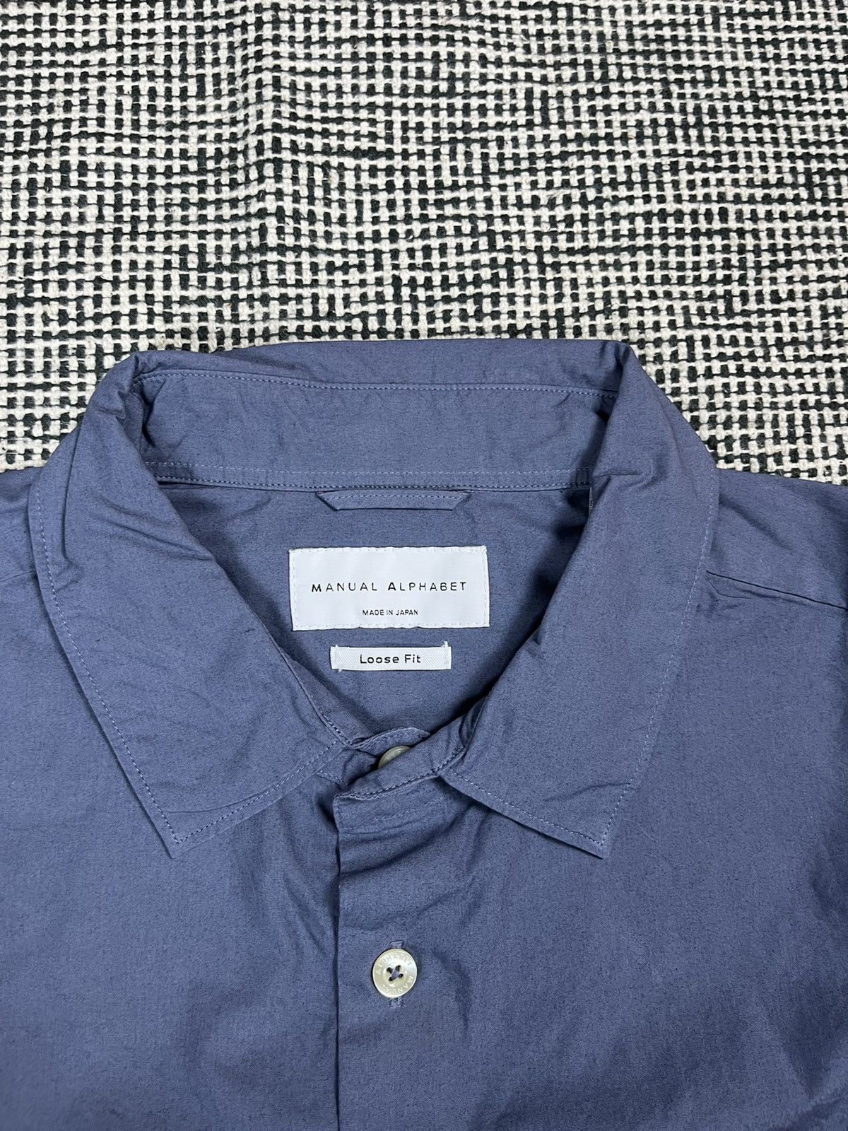 Designer × Japanese Brand × Manual Alphabet Manual Alphabet made in Japan loose fit shirt Size US XL / EU 56 / 4 - 3 Thumbnail