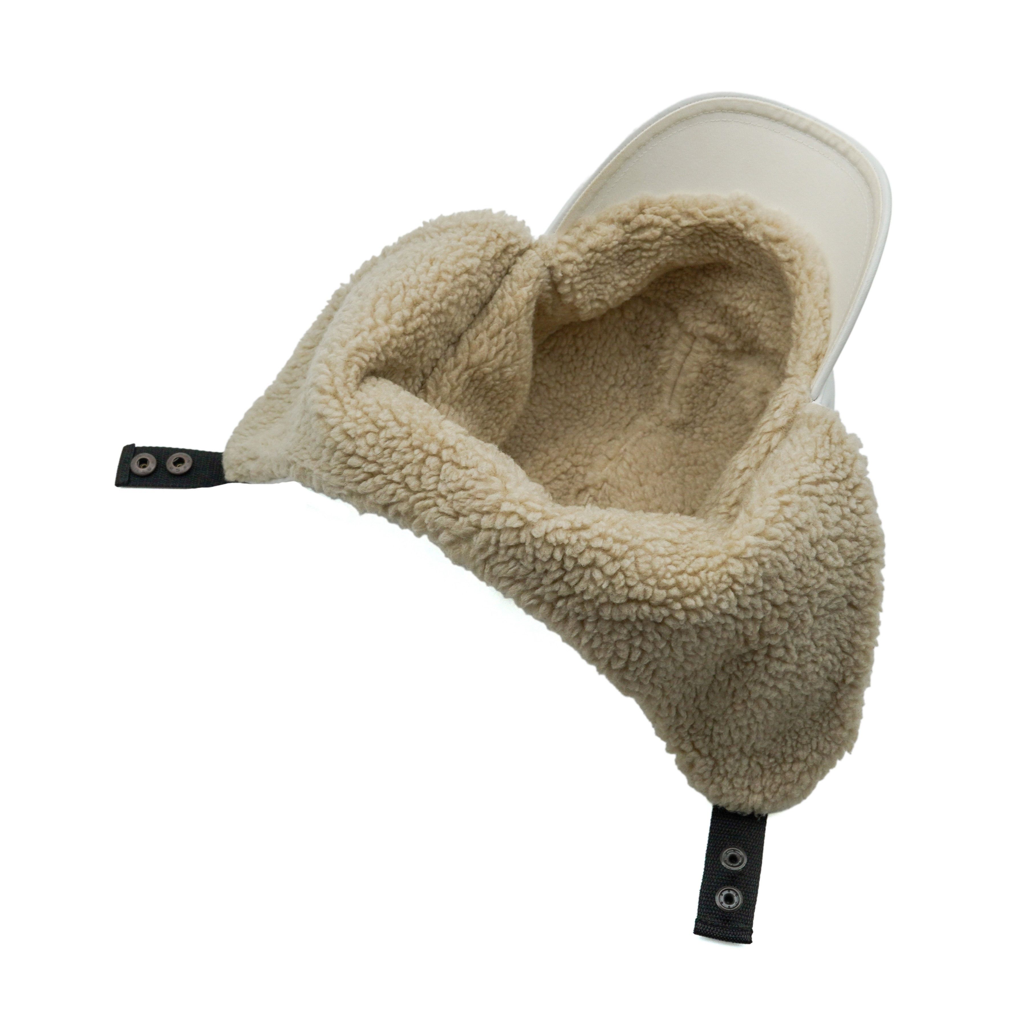 Nike ACG Nike ACG White Leather Shearling Lined Logo Ear Flap Hat Size ONE SIZE - 7 Thumbnail