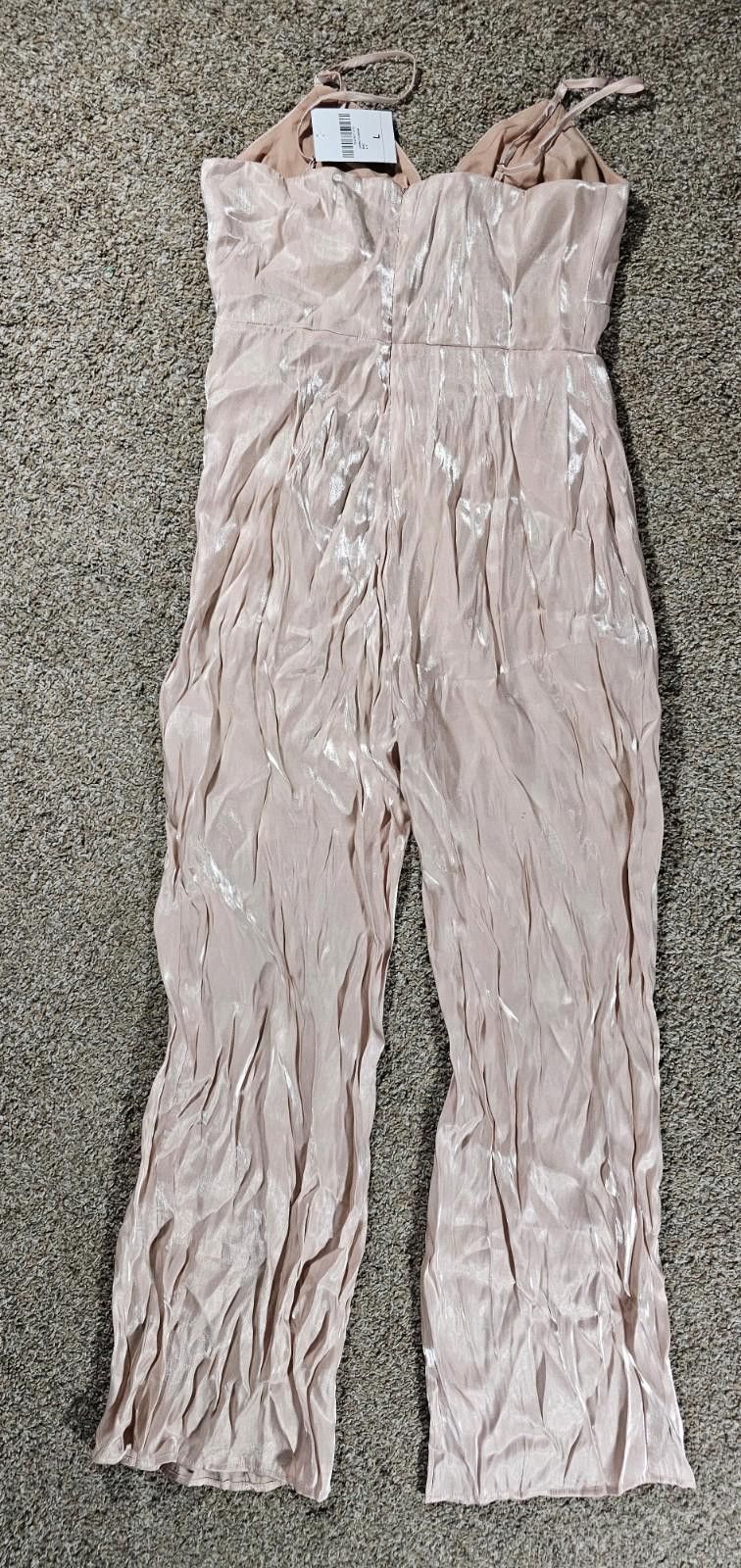 Forever 21 Forever 21 Long Jumpsuit Sand Large NWT Size 36" / US 14 / IT 50 - 7 Thumbnail
