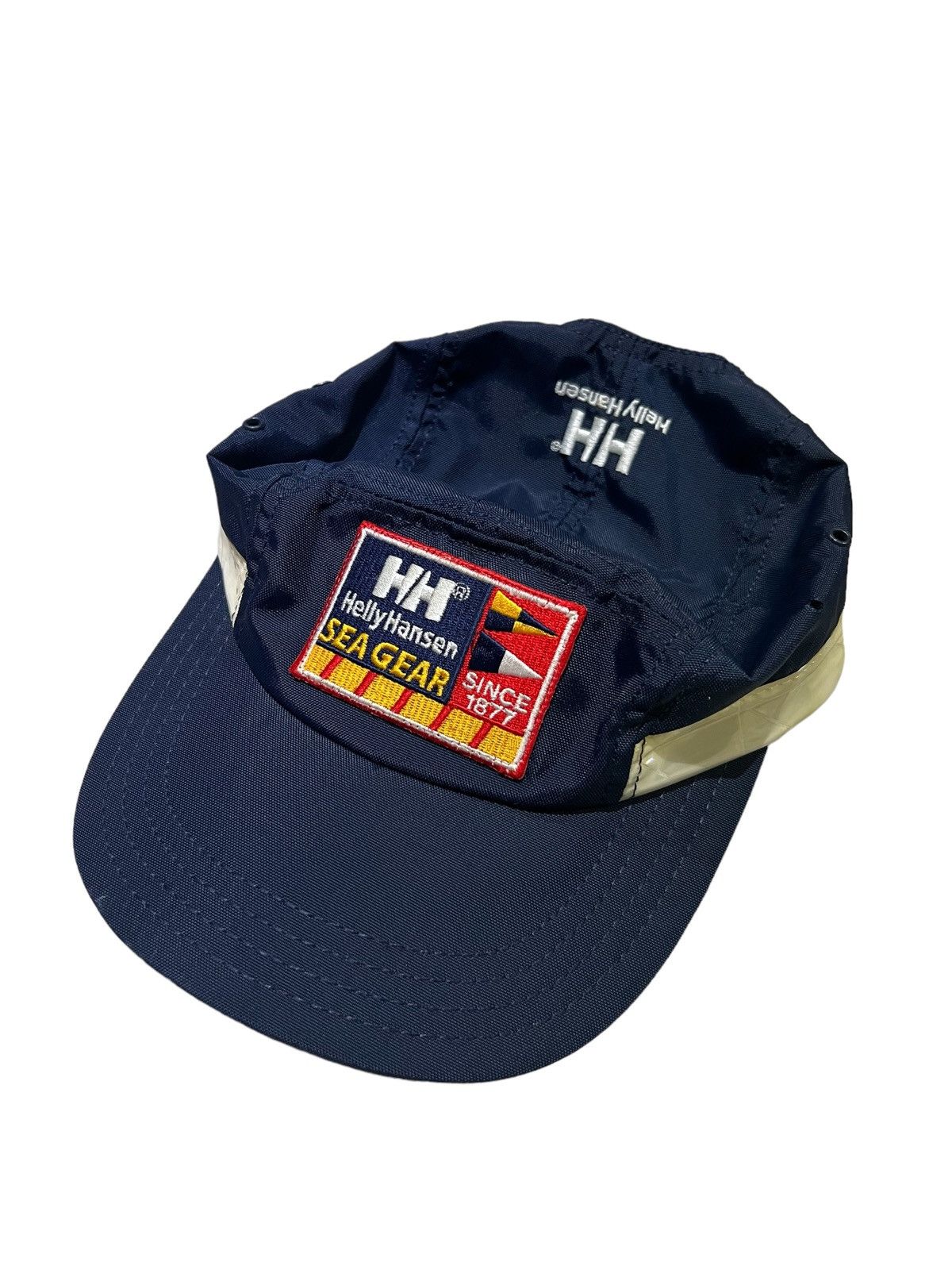 Helly Hansen 1990s Helly Hansen Sea Gear Patch 5 Panel Strapback Hat Cap Size ONE SIZE - 1 Thumbnail