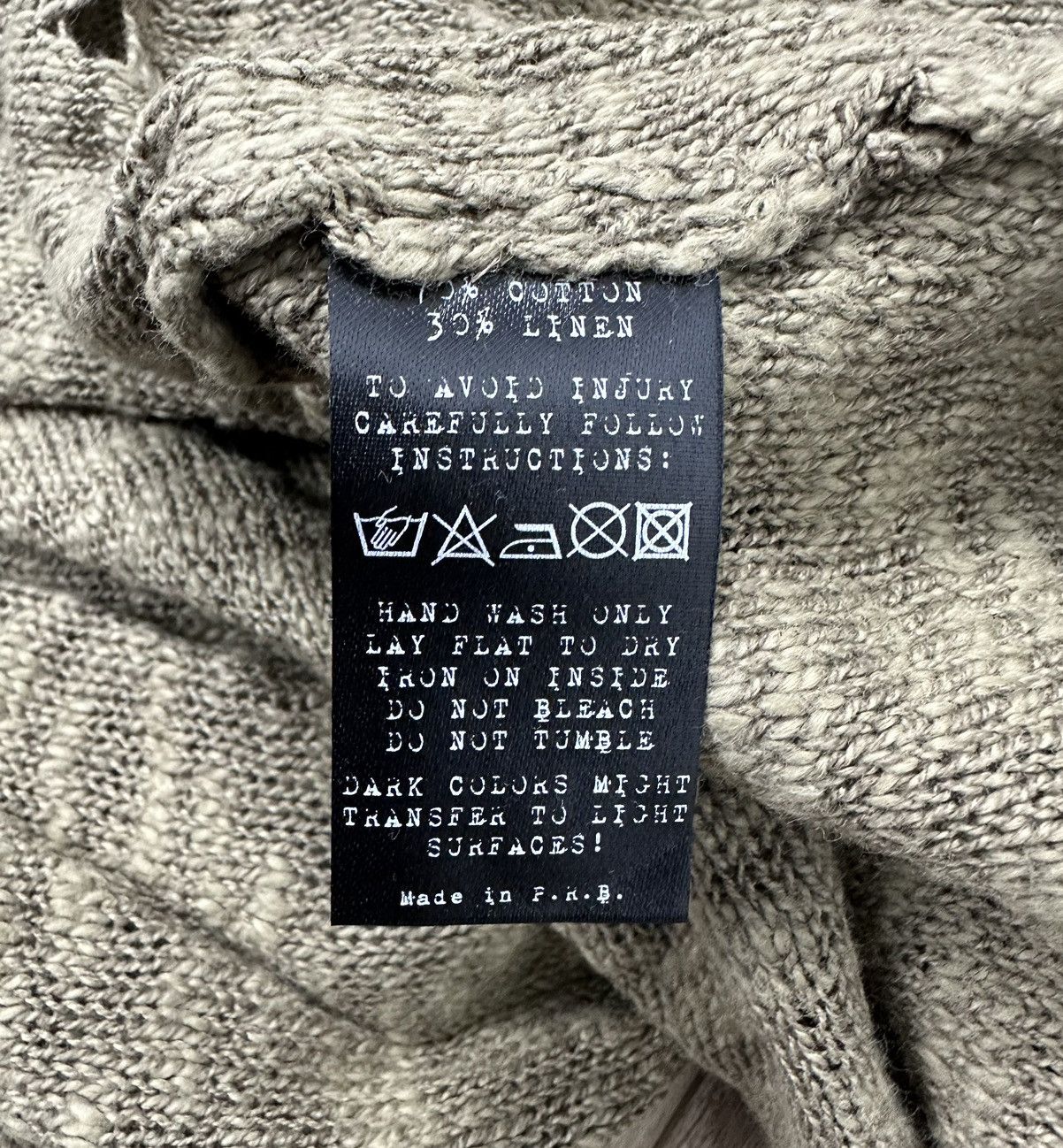 First Aid To The Injured First Aid to the Injured Cardigan Faded Linen Cotton Unisex Size M / US 6-8 / IT 42-44 - 7 Thumbnail