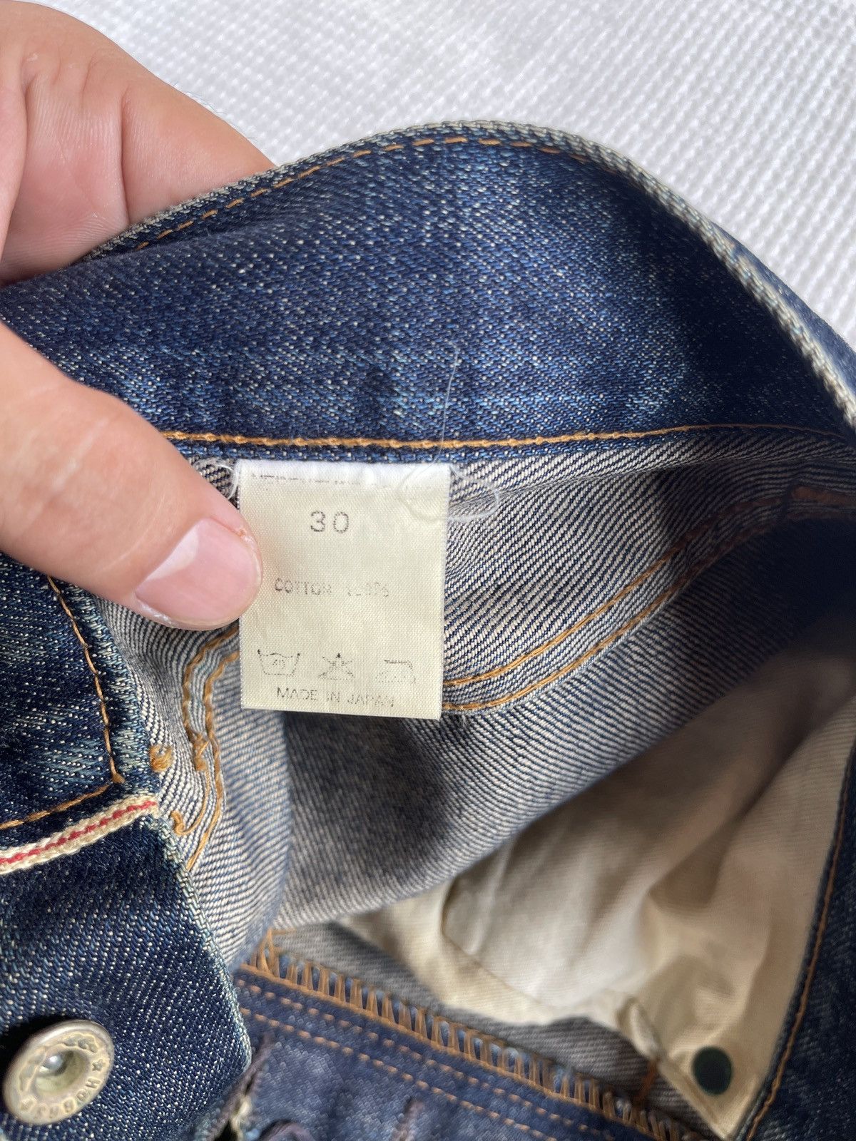 Nepenthes VINTAGE90s🔥HOGGS NEPENTHES NEEDLES🔥Thrashed Selvedge Jeans Size US 32 / EU 48 - 18 Thumbnail