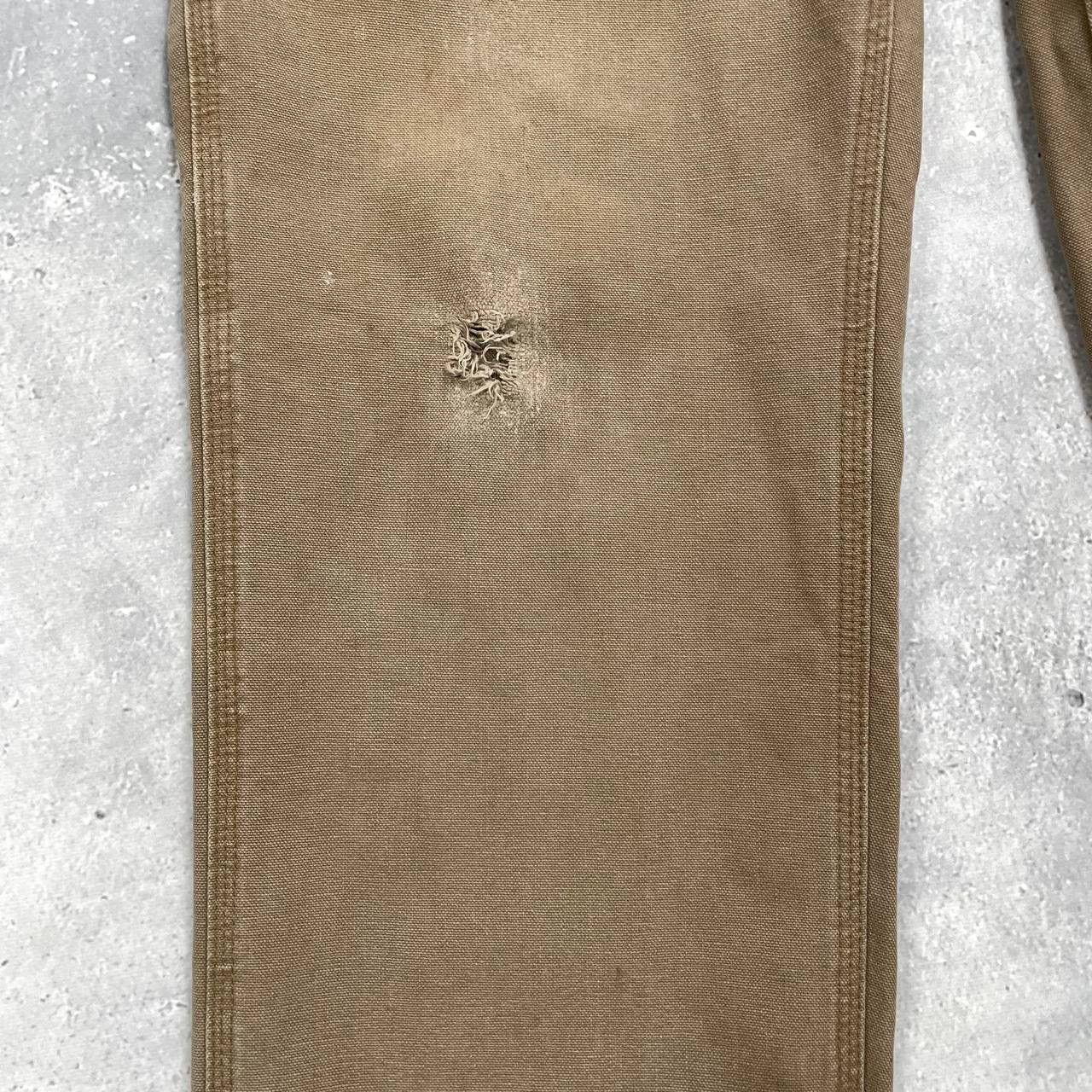 Carhartt Carhartt Carpenter Work Trashed Pants Brown W32 L28.5 Size US 32 / EU 48 - 7 Thumbnail