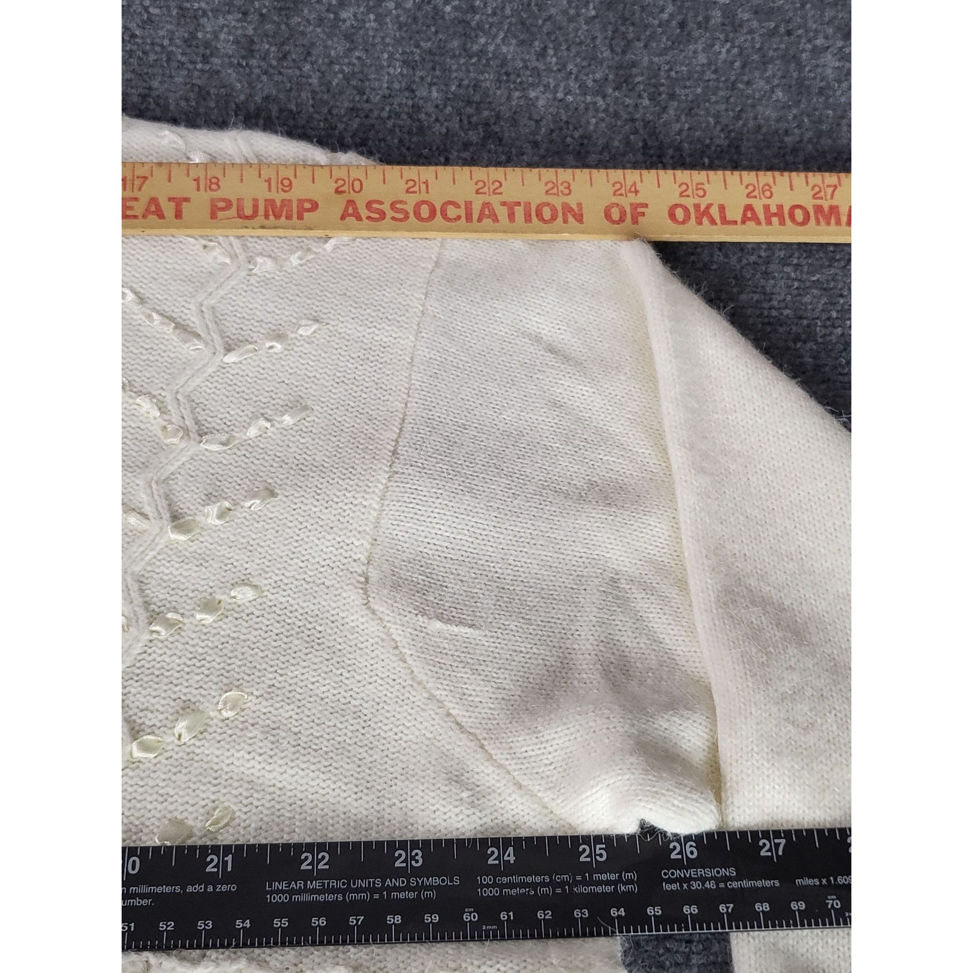Vintage Vintage Napa Valley Mock Neck Sweater women Sz 3XL White Flo Size 3XL / US 20-22 - 4 Thumbnail