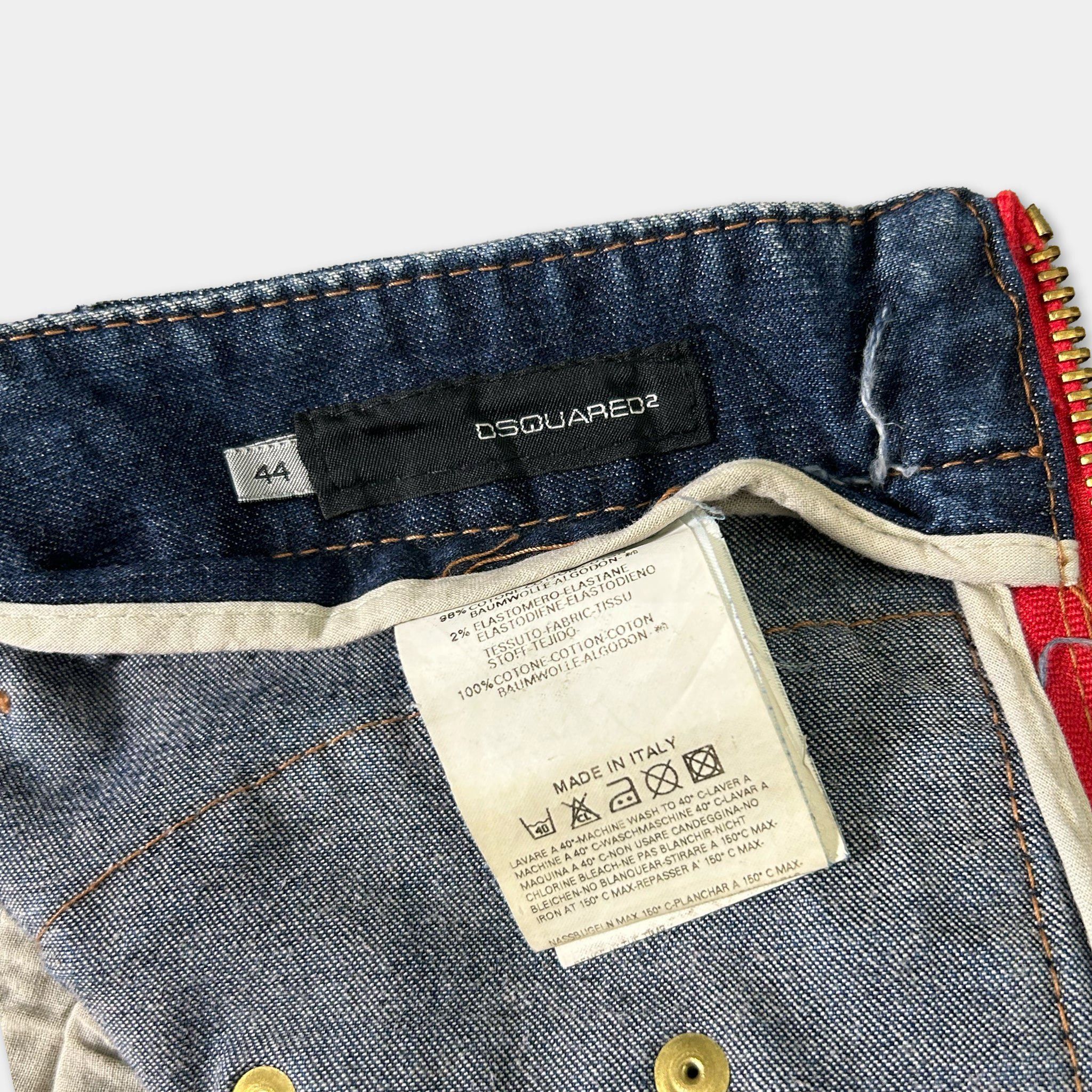 Dsquared2 Dsquared2 00's Cargo Denim Skirt Size 26" / US 2 / IT 38 - 5 Thumbnail