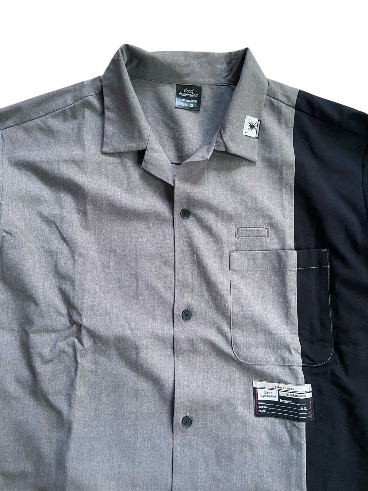 GU × Maison MIHARA YASUHIRO MIHARAYASUHIRONx GU COLORS BLOCK BUTTON DOWN SHIRT Size US XL / EU 56 / 4 - 6 Thumbnail