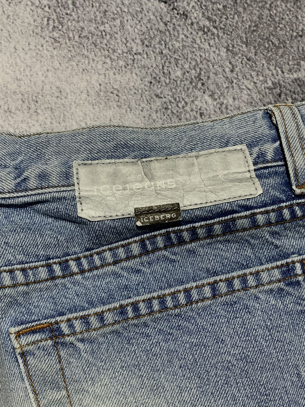 Iceberg Vintage Y2K Iceberg denim flared trousers streetwear size31 Size 31" - 5 Thumbnail