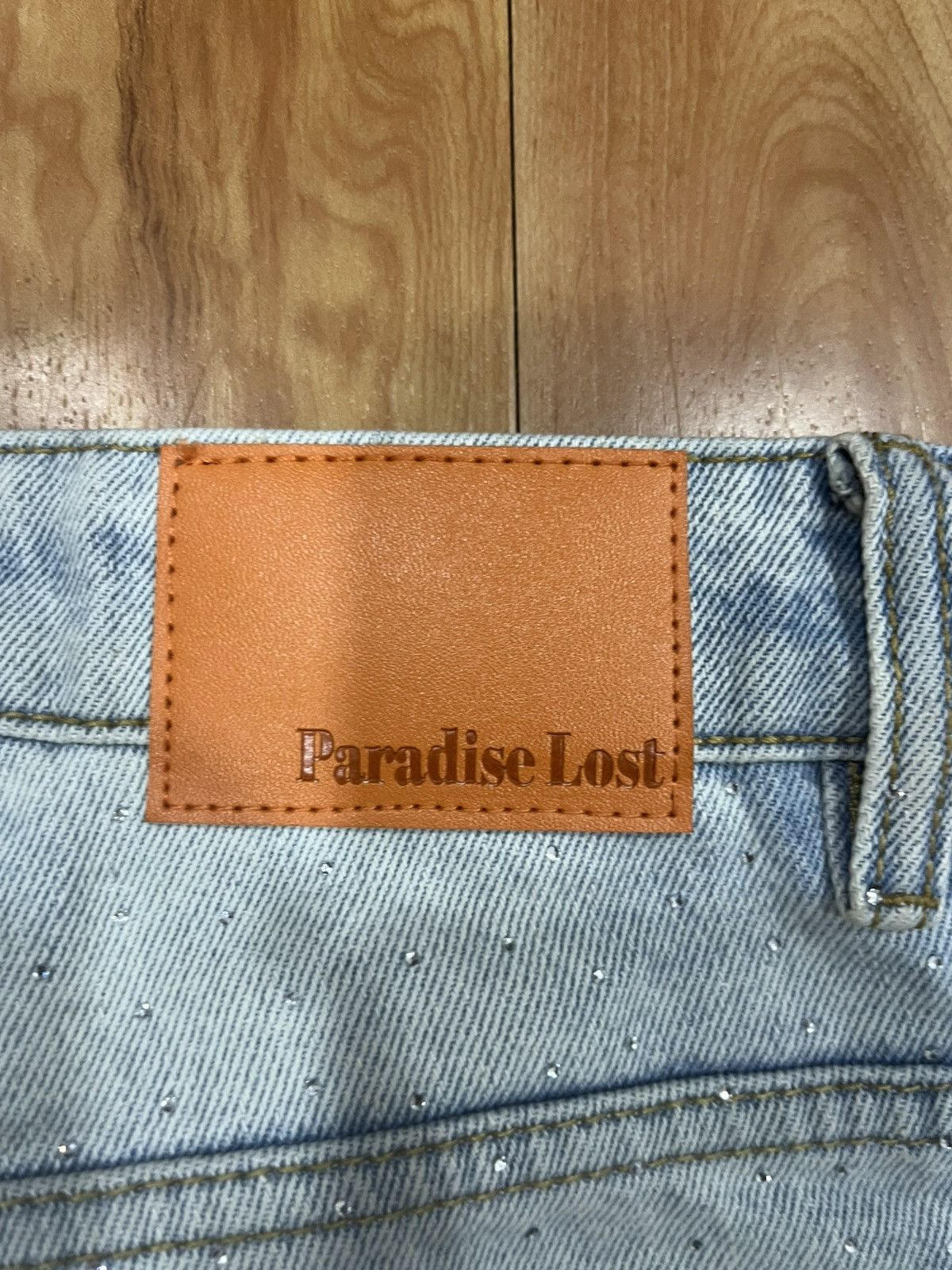 Paradise Paradise lost Rhinestone Denim Shorts Size US 30 / EU 46 - 3 Thumbnail