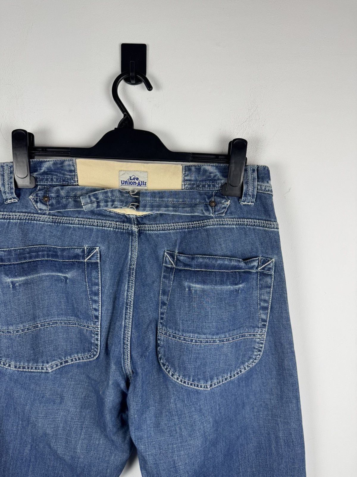 Lee Vintage Lee Union Alls Brick Buckle Denim Jeans Size US 32 / EU 48 - 2 Thumbnail