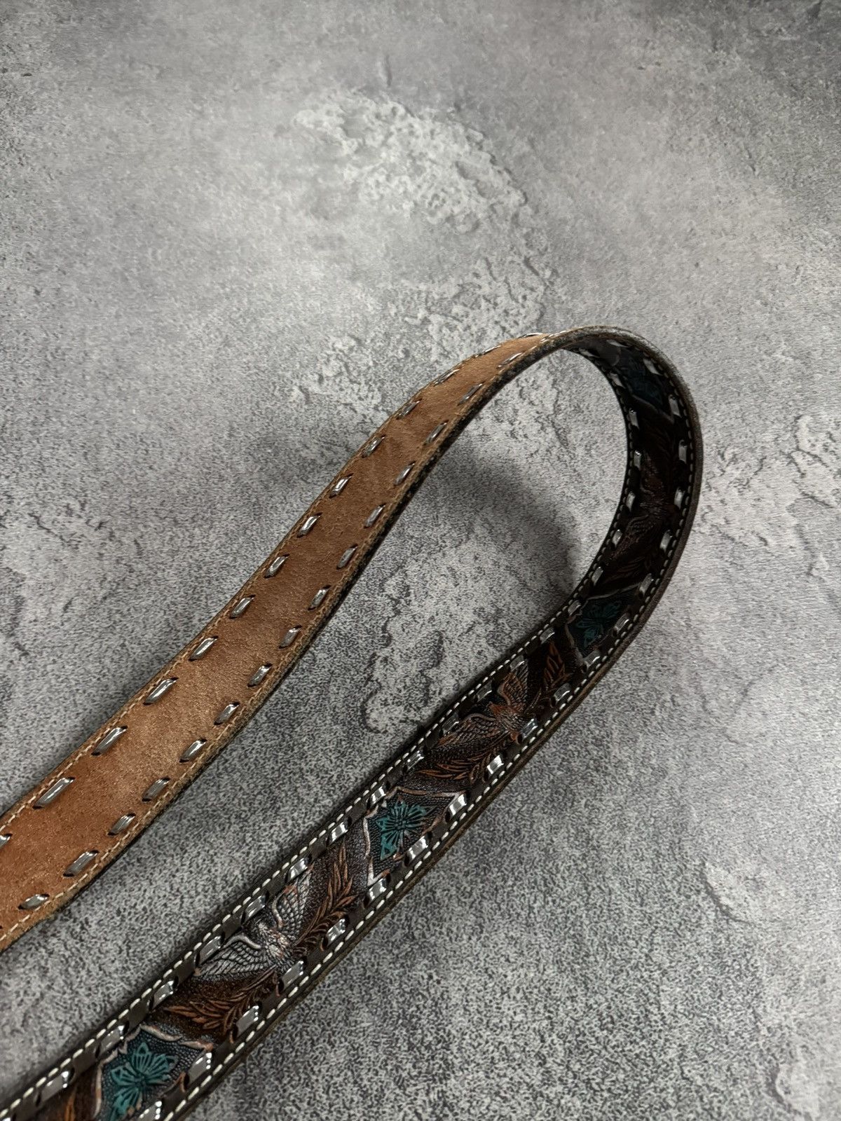 Cowboy Equipment Smith and wesson leather designer cowboy belt y2k avantgarde Size ONE SIZE - 6 Thumbnail