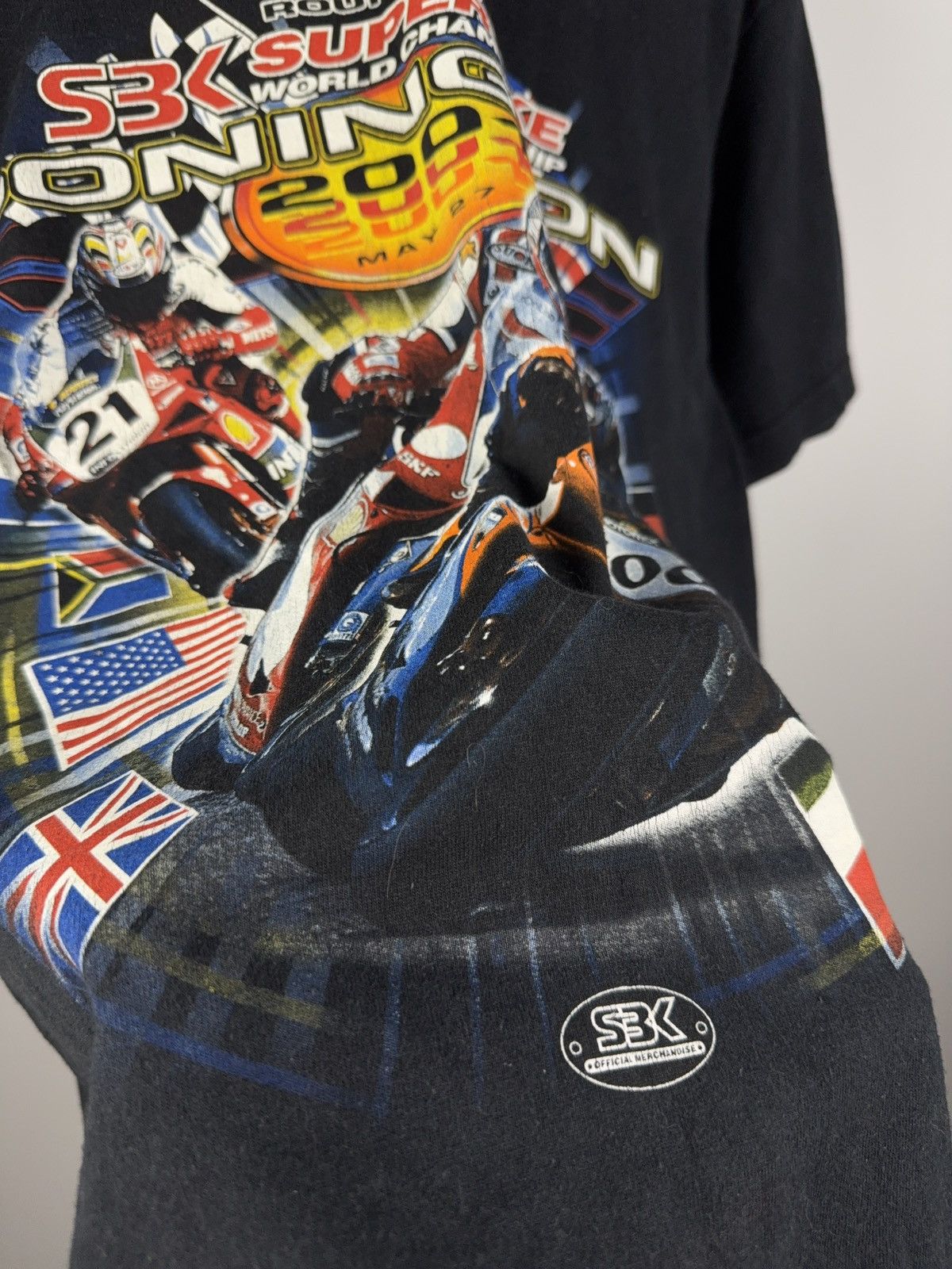 Vintage Vintage 2001 Racing Super Bike Donington Official T shirt Size US M / EU 48-50 / 2 - 3 Thumbnail