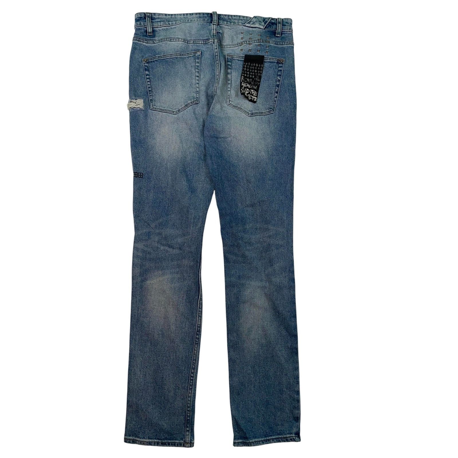 Ksubi Ksubi Light Wash Cheetah Patch Jeans Size US 33 - 2 Thumbnail