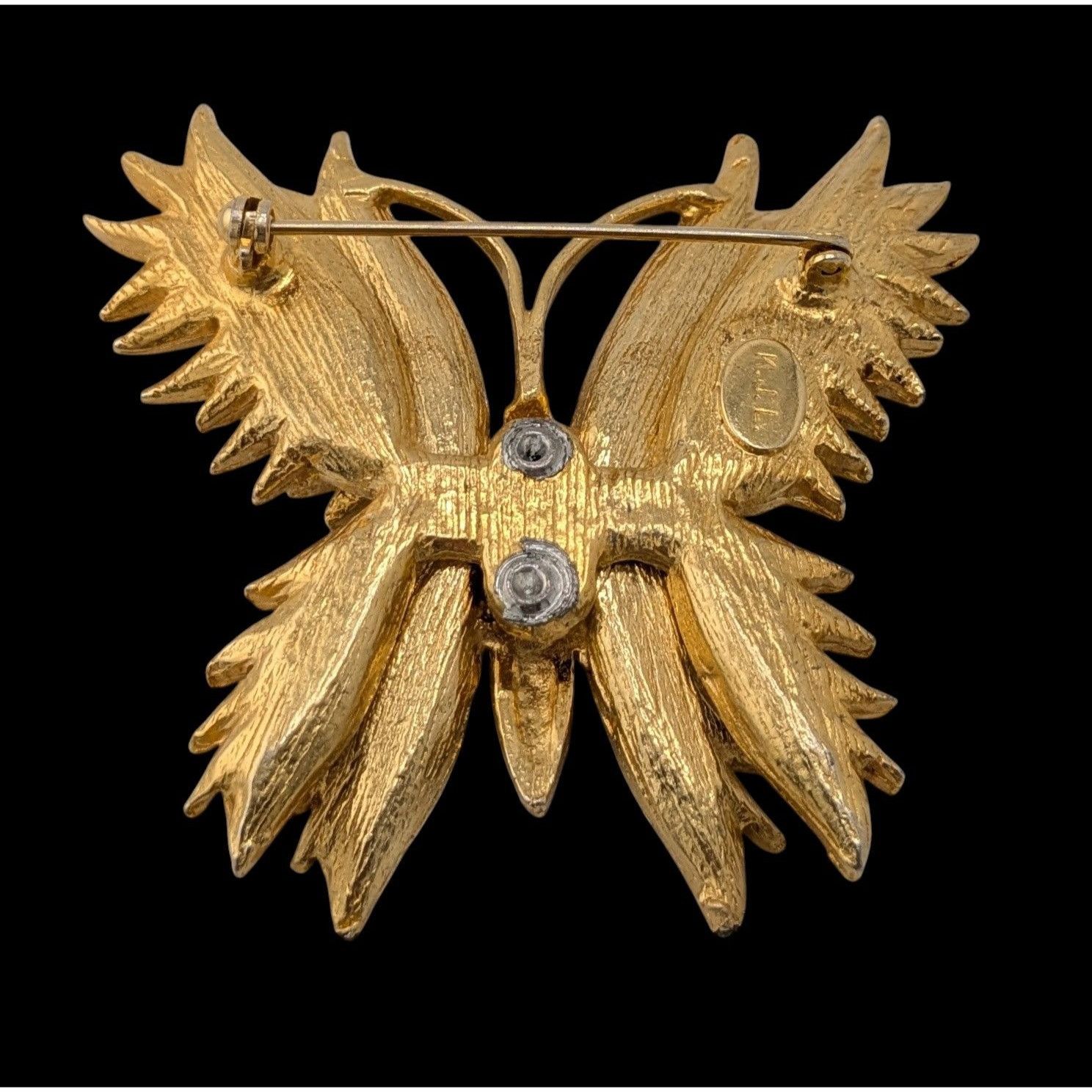 Other Vintage Kenneth J Lane Fairycore Glam HTF Large Butterfly Br Size ONE SIZE - 4 Thumbnail