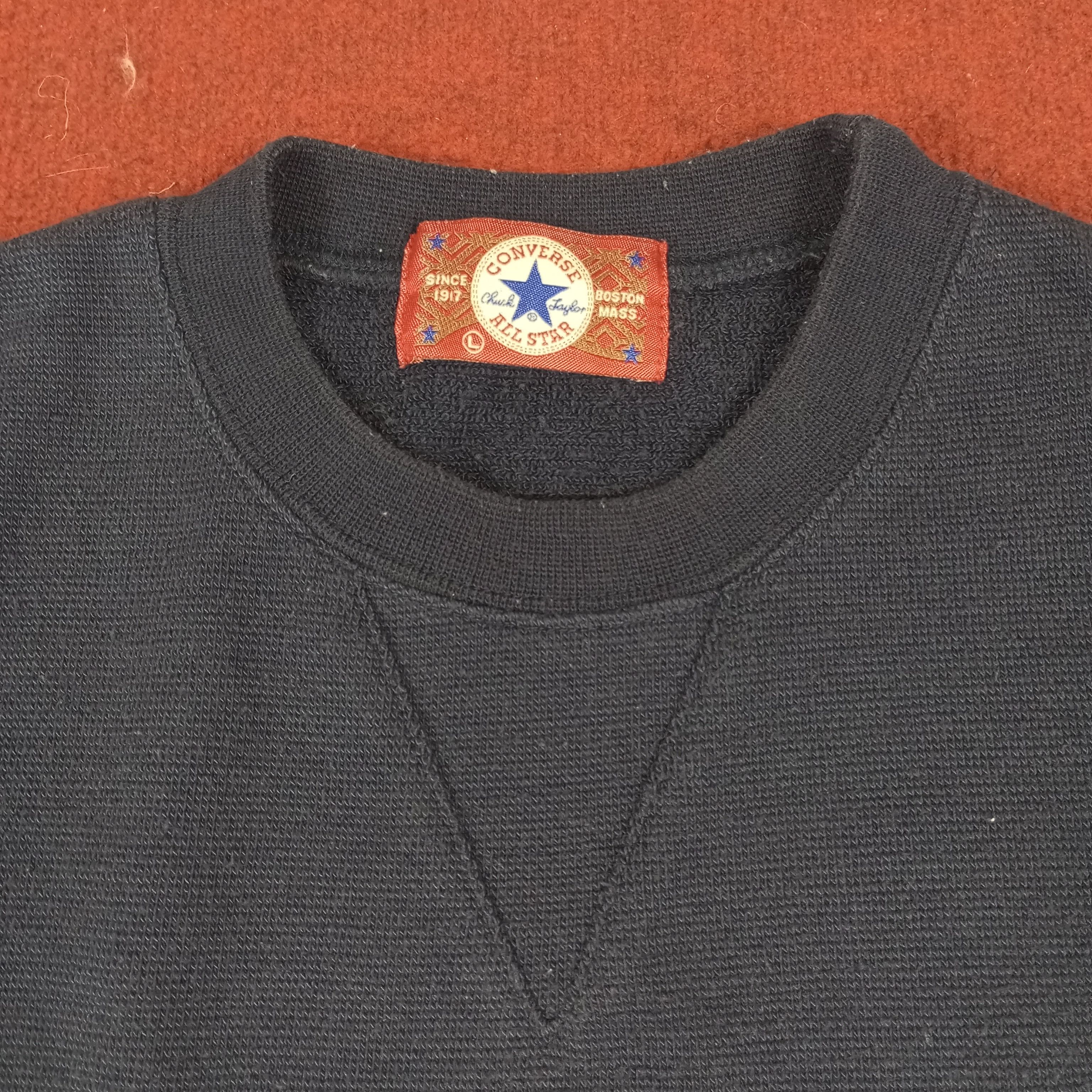 Converse × Vintage Converse Streetwear Style Spellout Design Sweatshirt Size US L / EU 52-54 / 3 - 4 Thumbnail