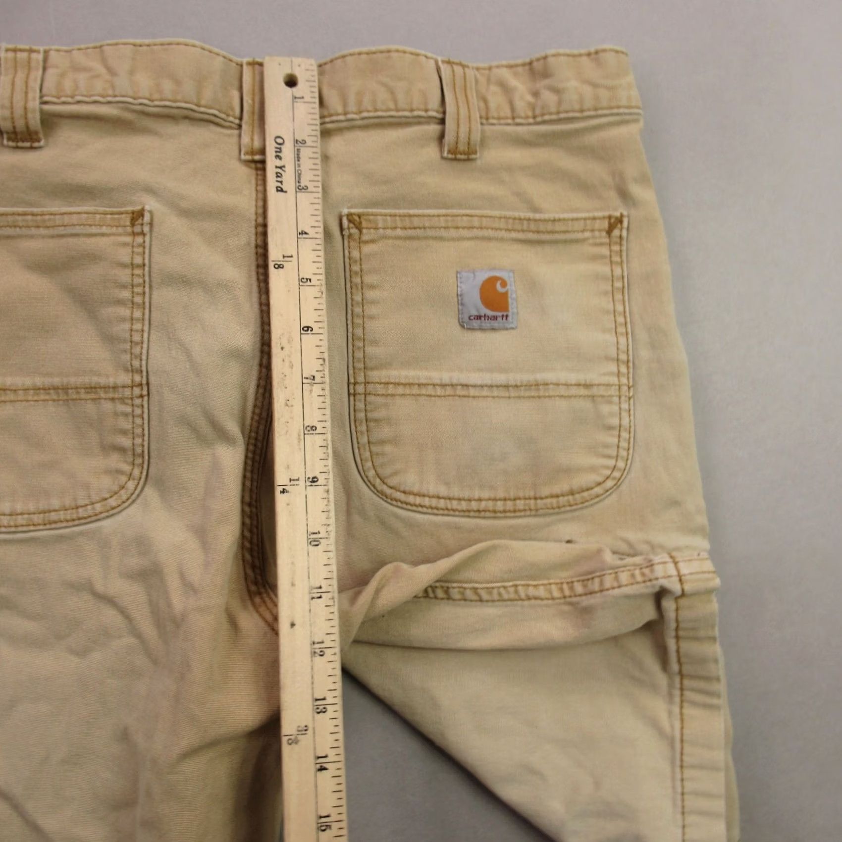 Carhartt VINTAGE Carhartt Shorts Mens 36 Pockets Cargo Outdoors Workwear Casual Beige Relaxed Size US 36 / EU 52 - 7 Thumbnail