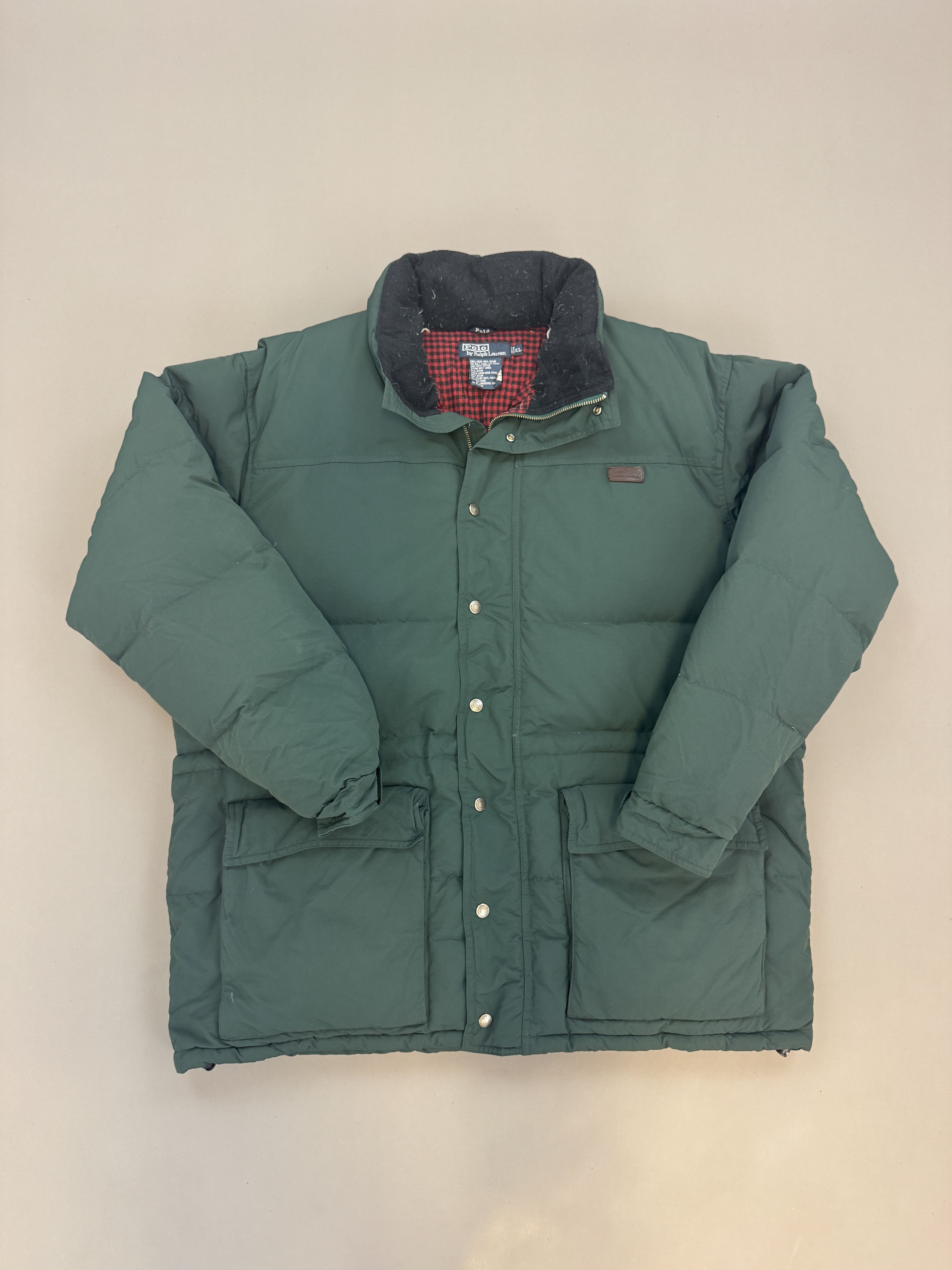 Polo Ralph Lauren Vintage Ralph Lauren Forest Green Puffer Parka Size US XL / EU 56 / 4 - 1 Thumbnail
