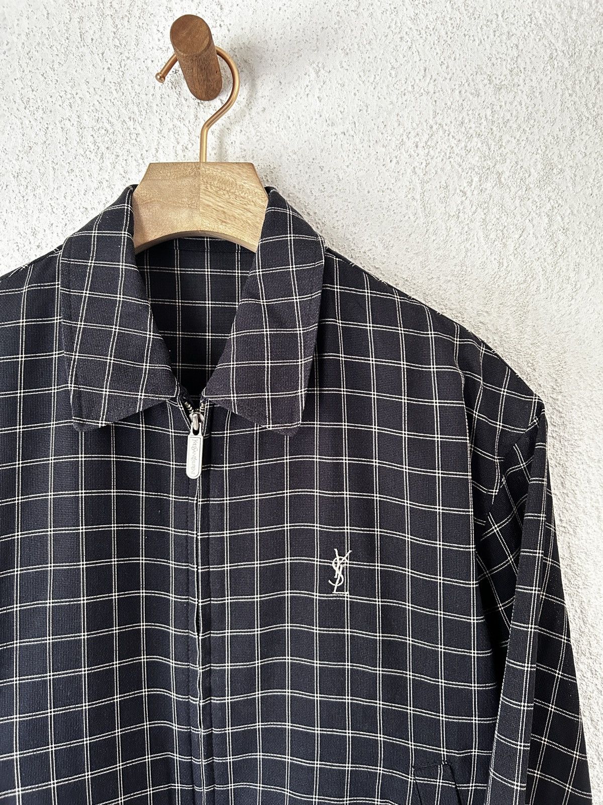 Vintage Yves Saint Laurent Jacket YSL Jacket Plaid