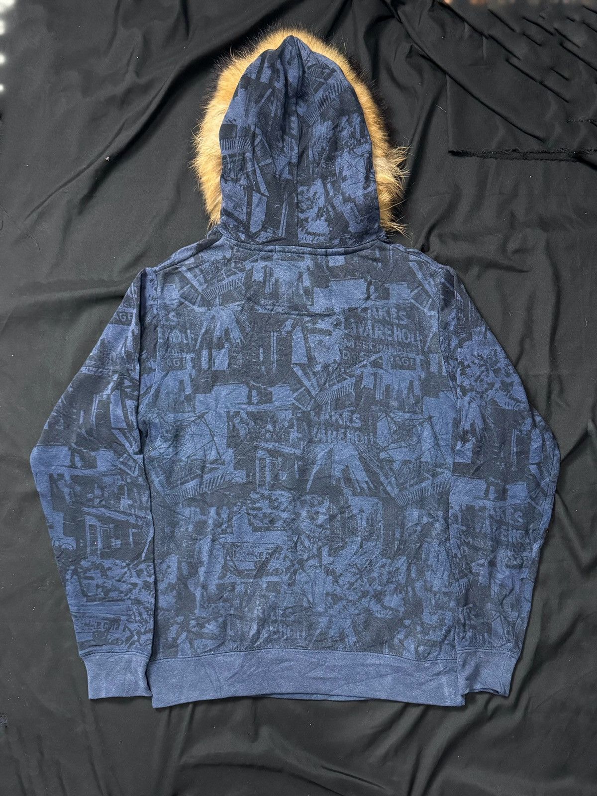 Hysteric Glamour × Japanese Brand × Le Grande Bleu (L.G.B.) FUR HOODIE BRIGHTNES FULL ART Size US M / EU 48-50 / 2 - 2 Thumbnail