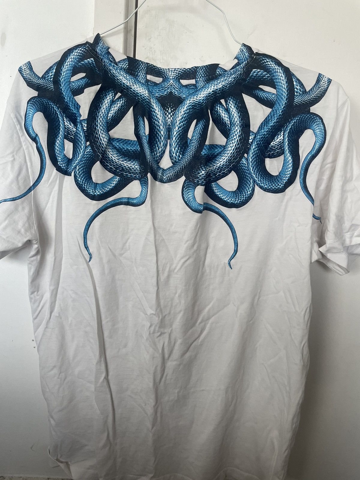 Designer × Marcelo Burlon Marcelo Burlon White Blue Snakes Tee Size US S / EU 44-46 / 1 - 2 Thumbnail
