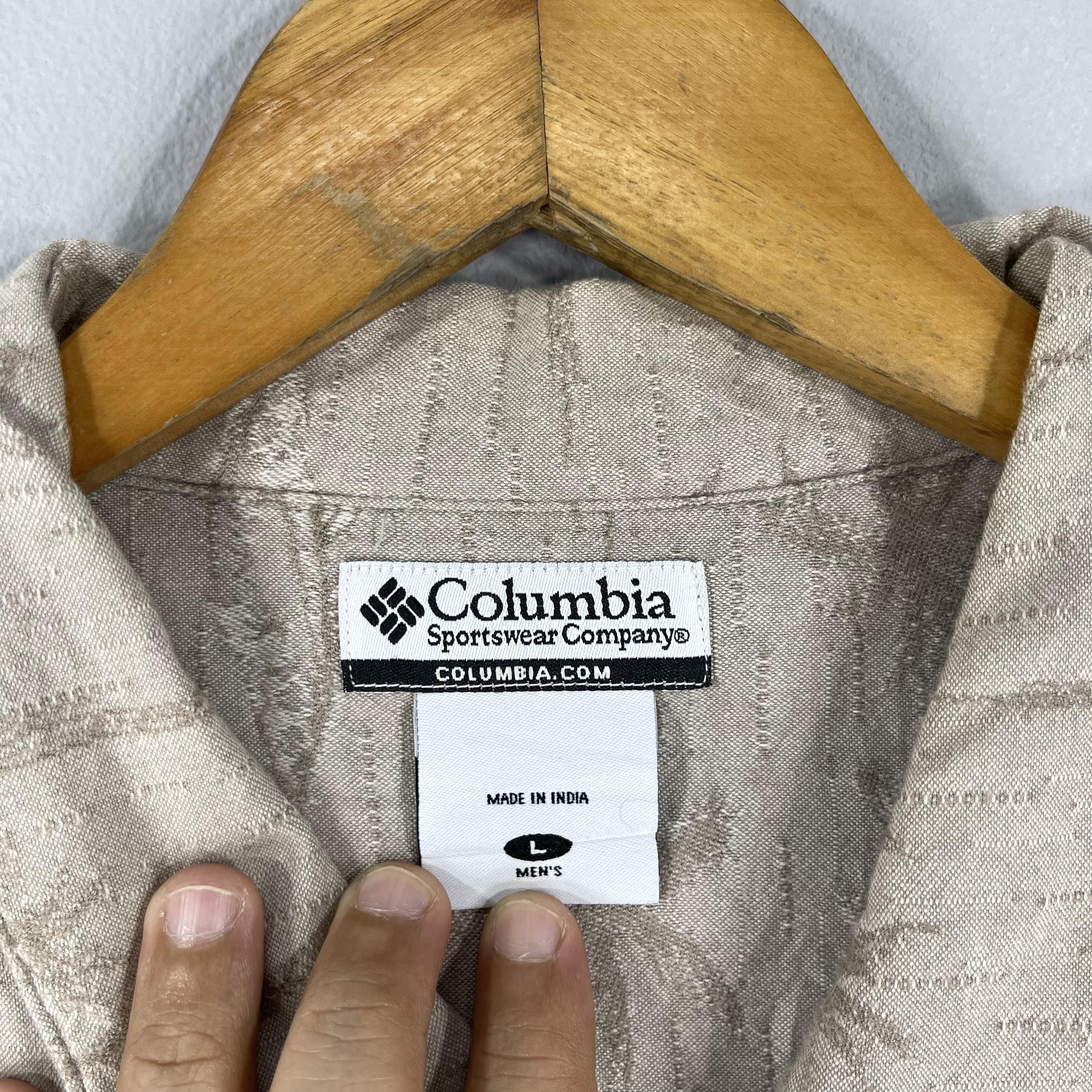 Columbia Vintage COLUMBIA Hawaiian Coconut Tree Motive Shirt Size US L / EU 52-54 / 3 - 2 Thumbnail