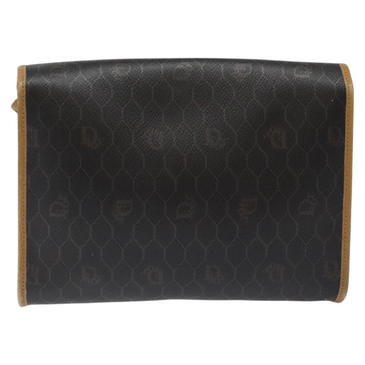 Dior DIOR Honeycomb Canvas Shoulder Bag Pvc Black Gold Size ONE SIZE - 3 Thumbnail