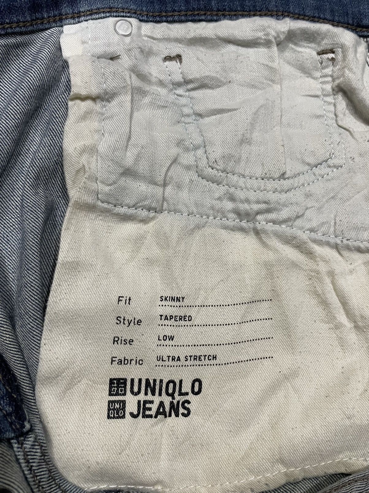 Uniqlo Vintage Uniqlo Skinny Distressed Mudwash Denim Jeans Size US 35 - 11 Thumbnail