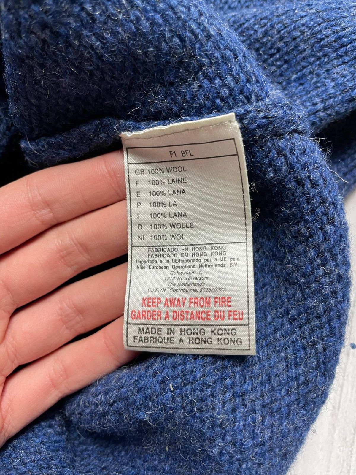 Nike × Vintage Vintage Nike sweater logo size M knitted logo Size US M / EU 48-50 / 2 - 3 Thumbnail