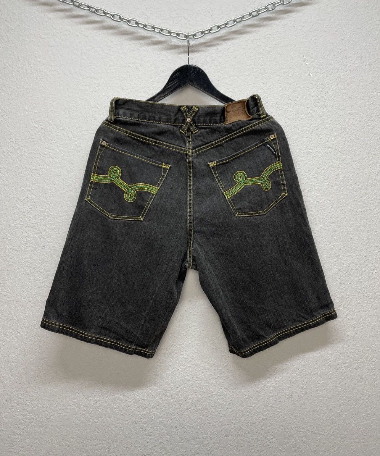JNCO Vintage Y2K LRG Baggy Fit Japanese Distressed Shorts Pants Size US 30 / EU 46 - 10 Thumbnail