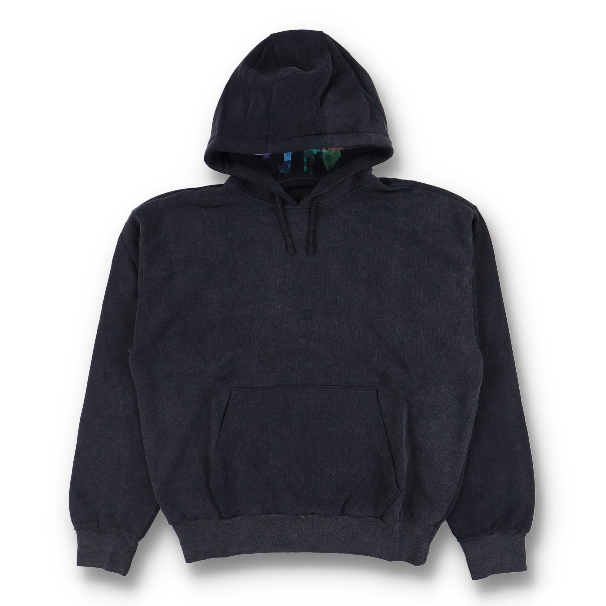 Givenchy Washed Black Embroidered Logo Oversized Hoodie Size US L / EU 52-54 / 3 - 2 Thumbnail
