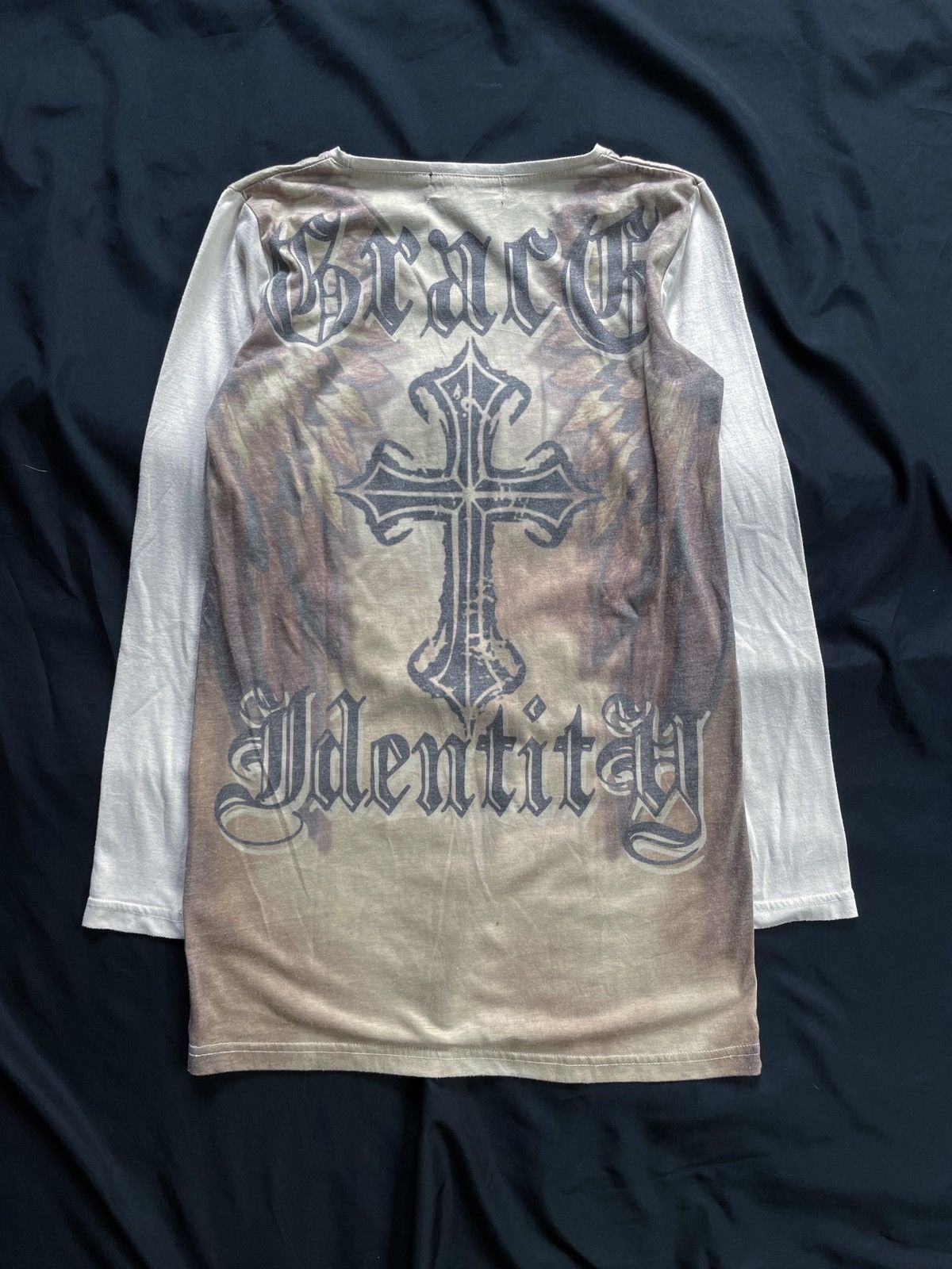 Japanese Brand GRAVE IDENTITY PRINTED LONG SLEEVE Size US M / EU 48-50 / 2 - 2 Thumbnail